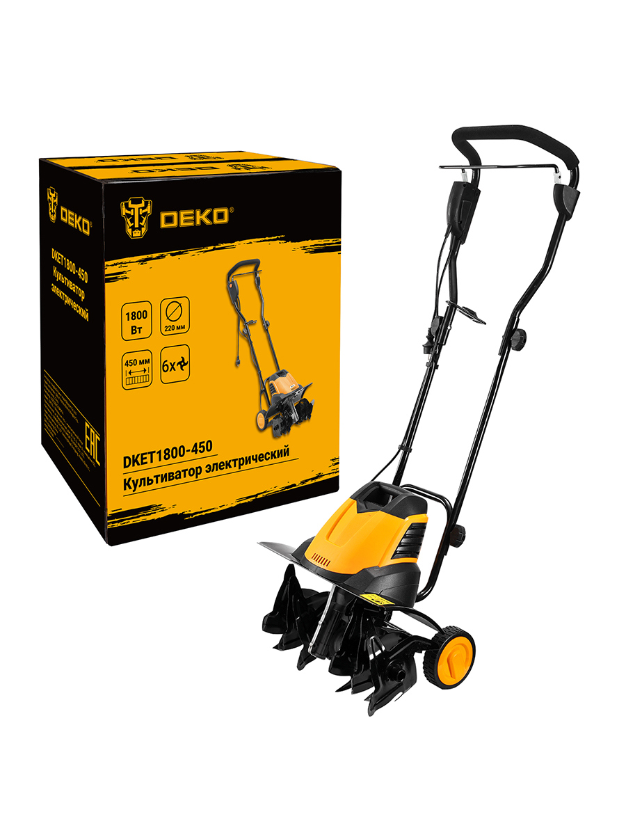 Изображение товара Культиватор электрический DEKO DKET1800-450 1800 Вт для обработки почвы