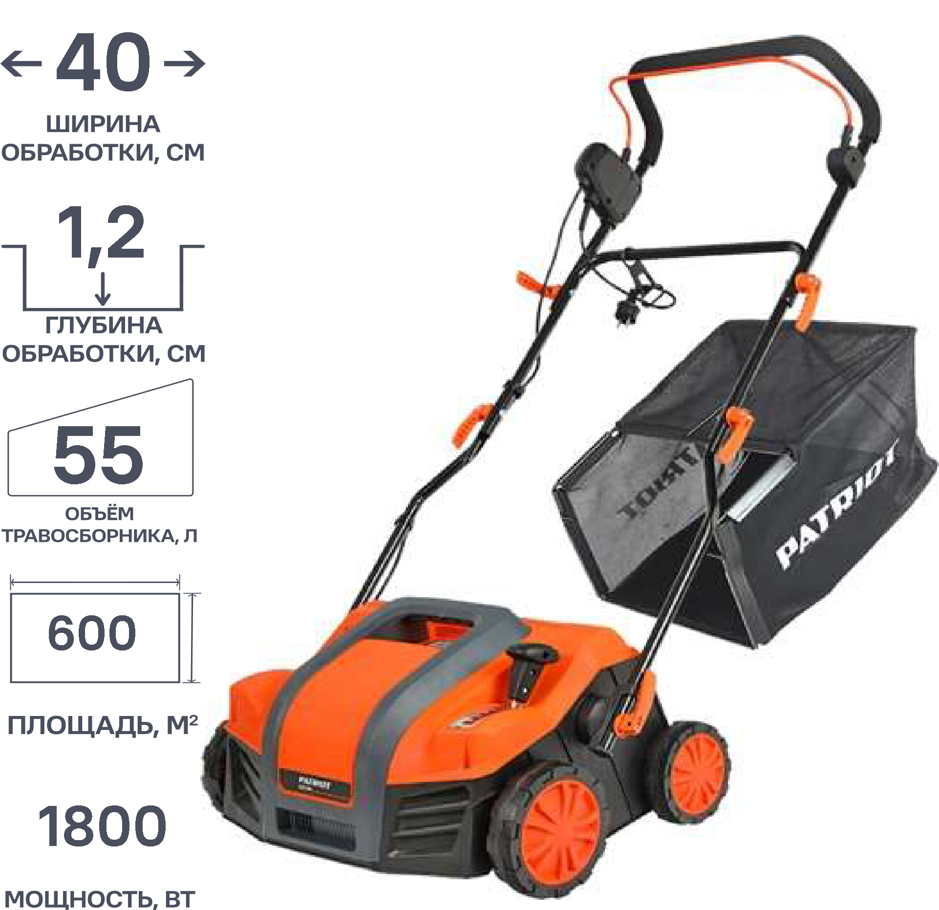 Скарификатор электрический PATRIOT SCE 180, 1800 Вт ️ купить по цене ...