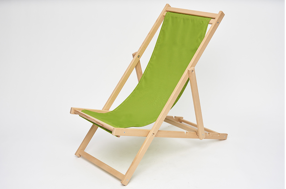 Изображение товара Шезлонг складной Ya!gift 12490YG 136 см х 59 см х 5 см бук/ткань зеленый