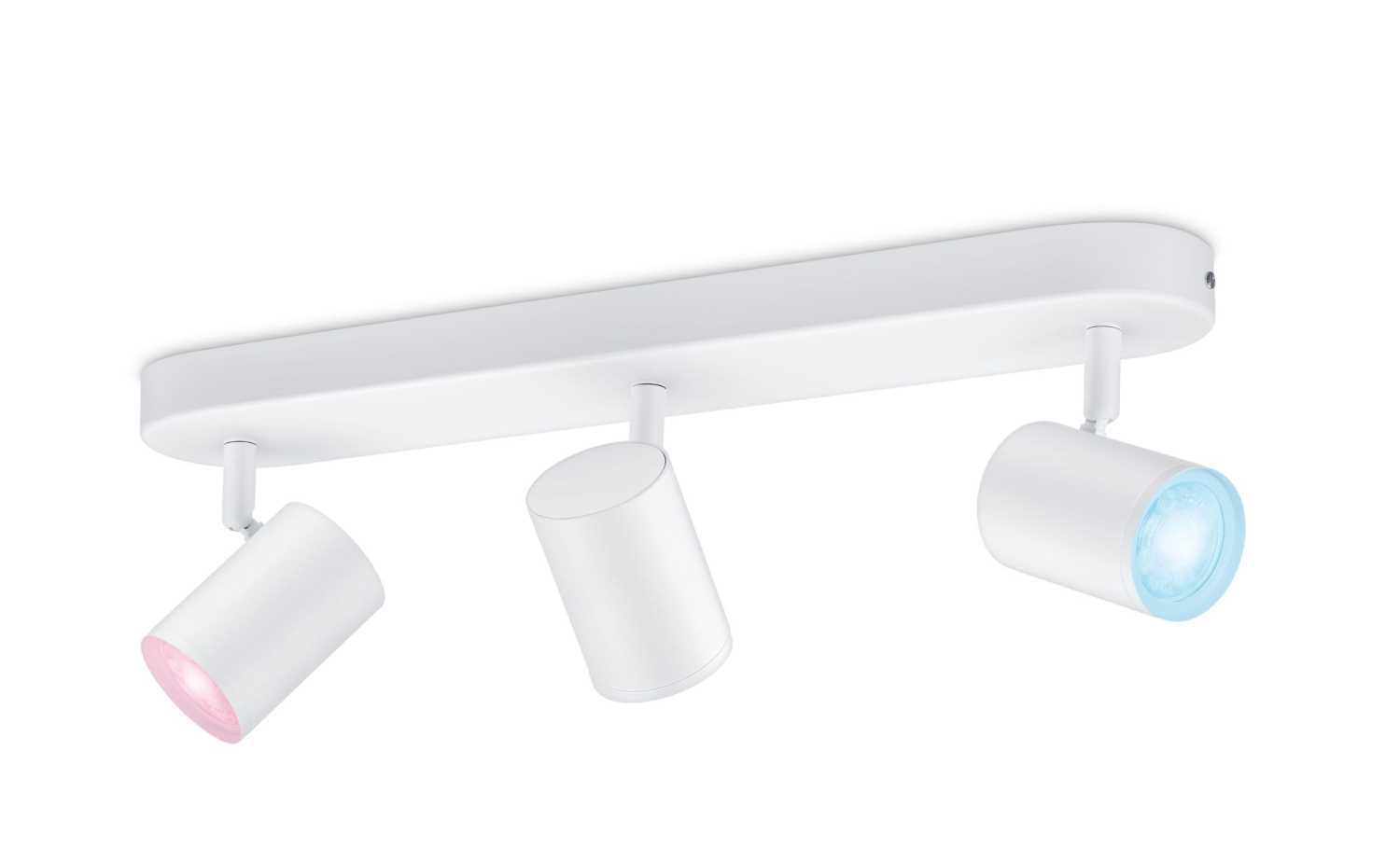 Изображение товара Настенный светильник светодиодный WIZ IMAGEO WiZ Spots 3x5W W 22-65K RGB 929002658901 цвет белый