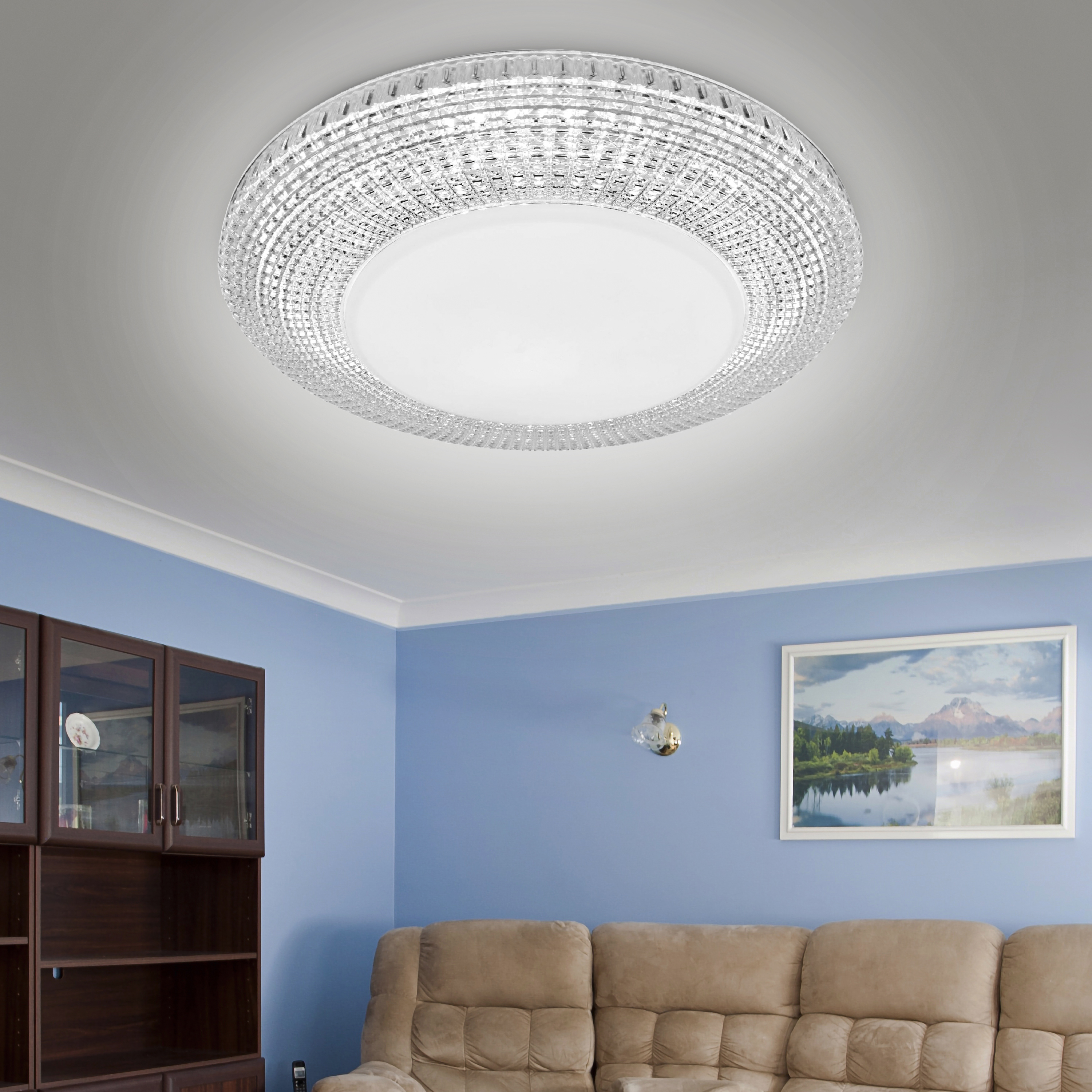 Изображение товара Потолочный светодиодный светильник ЭРА SPB-6-70-RC Metz RGB 70ВТ с изменением цвета