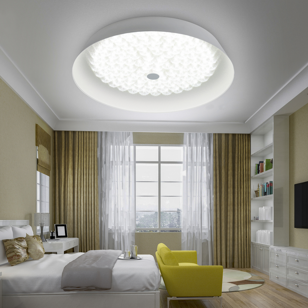 Изображение товара Потолочный светильник LED ЭРА SPB-6-80-RC Locus RGB с RGB подсветкой 80 Вт