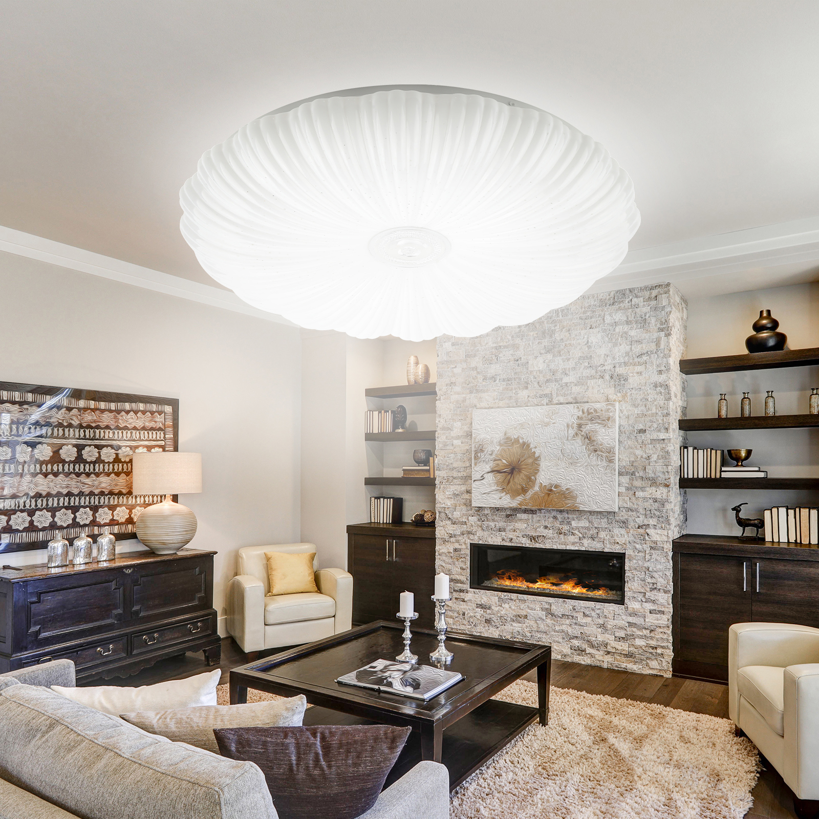 Изображение товара Светильник настенно-потолочный светодиодный ЭРА SPB-6-70 Reims Б0051084 22 м² нейтральный белый свет цвет белый