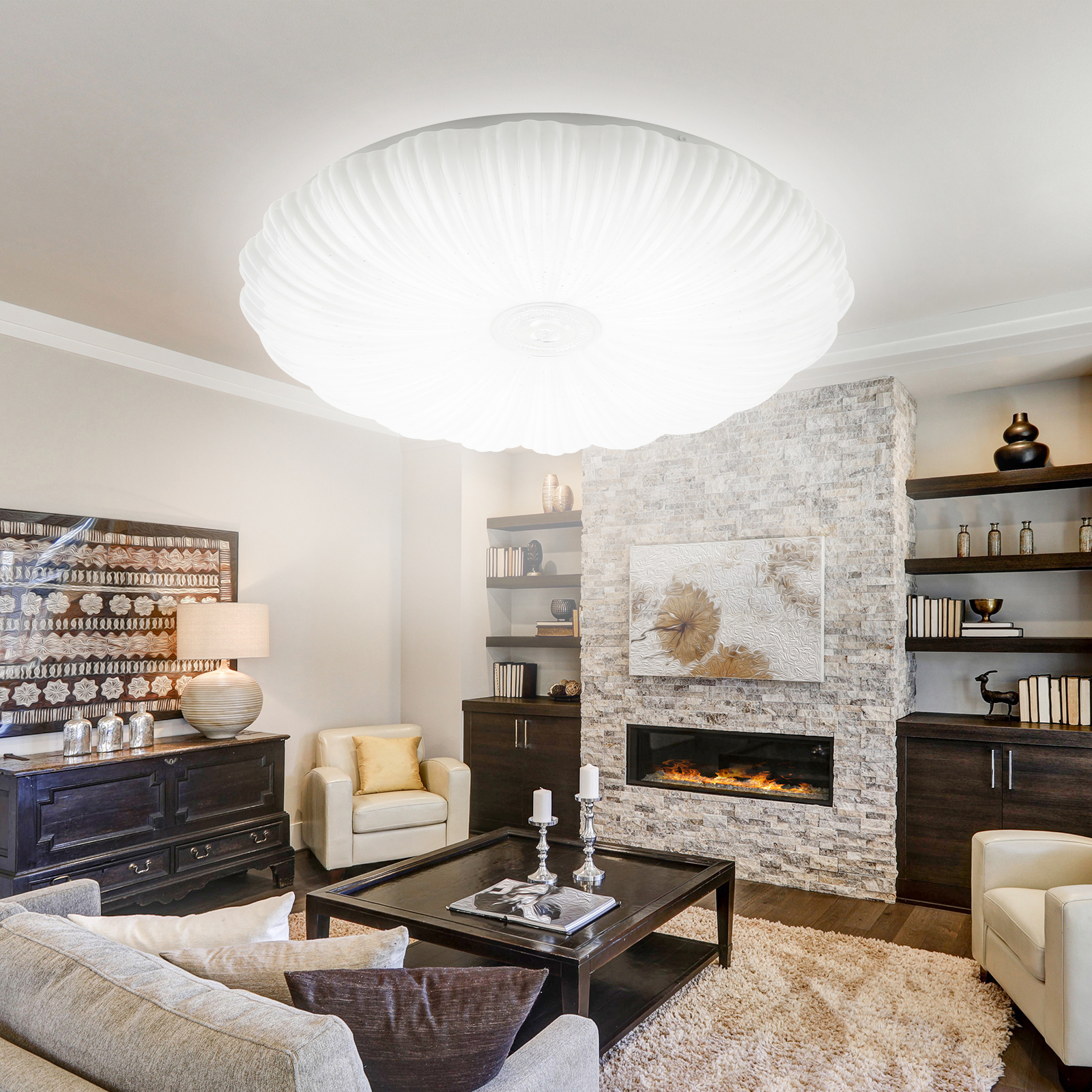 Изображение товара Светильник настенно-потолочный светодиодный ЭРА SPB-6-40 Reims 12 м2 нейтральный белый свет