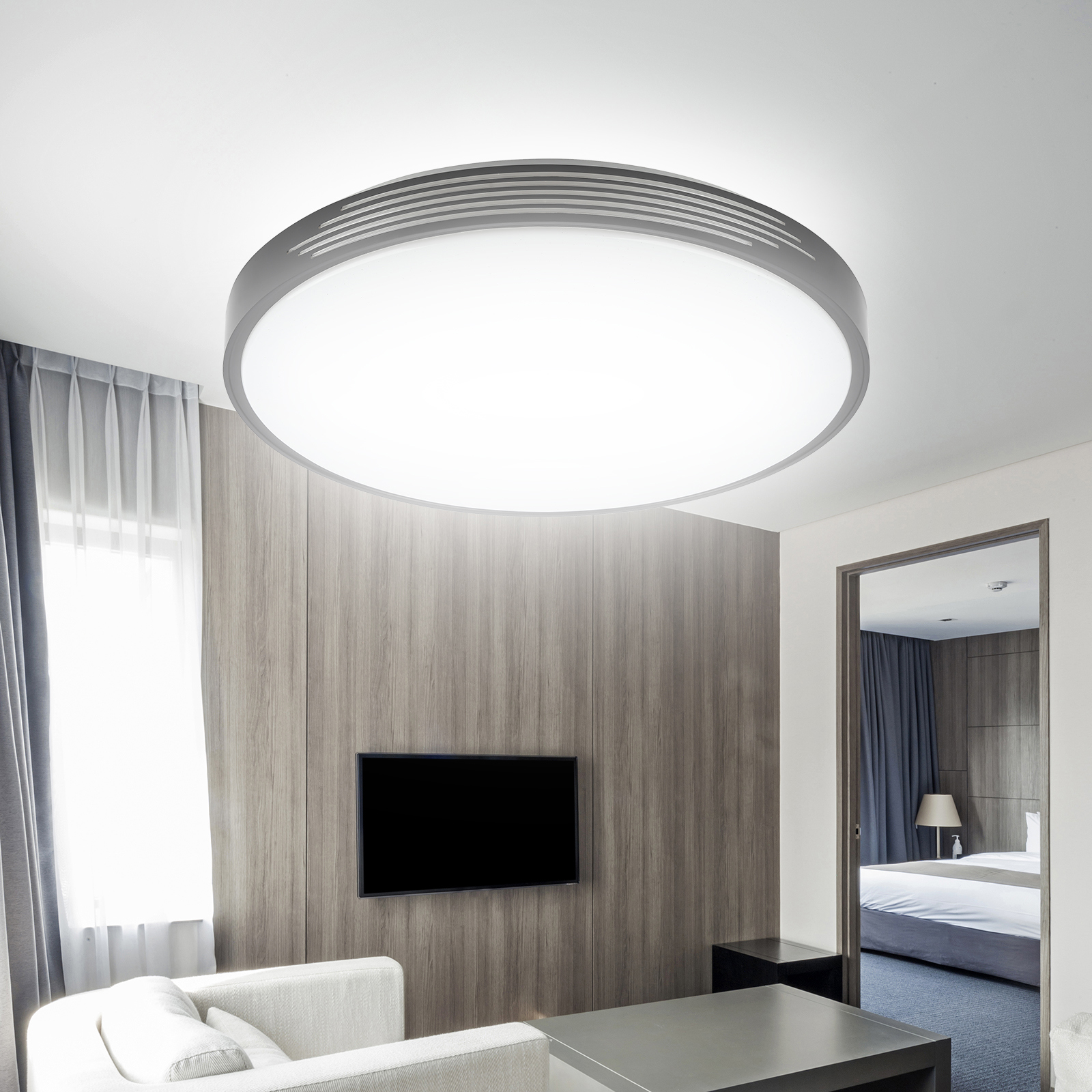 Изображение товара Светильник настенно-потолочный светодиодный ЭРА SPB-6-70-RC Liburn с регулировкой цвета