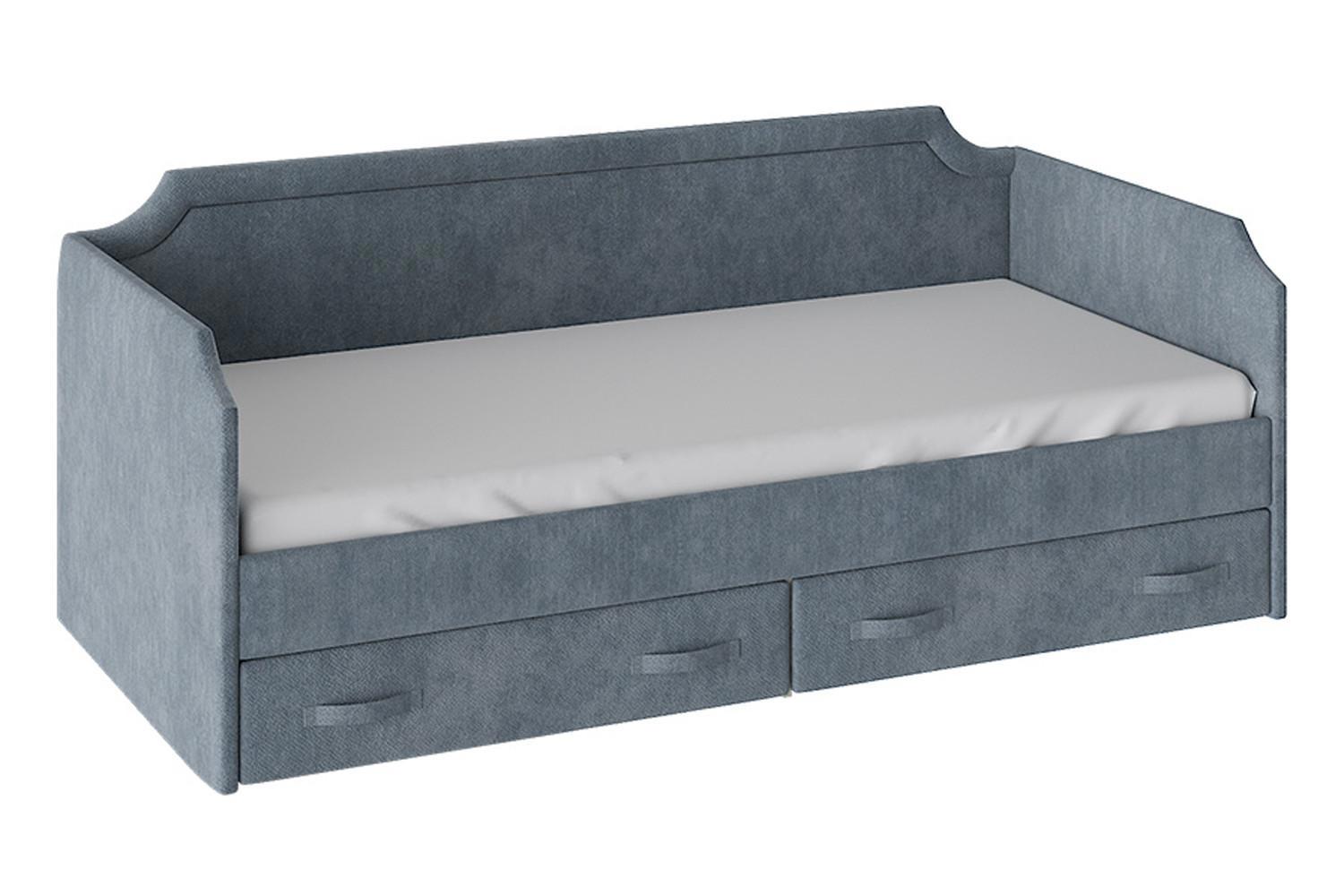 Изображение товара Кровать Трия Кантри 206x90x96 см ЛДСП цвет синий