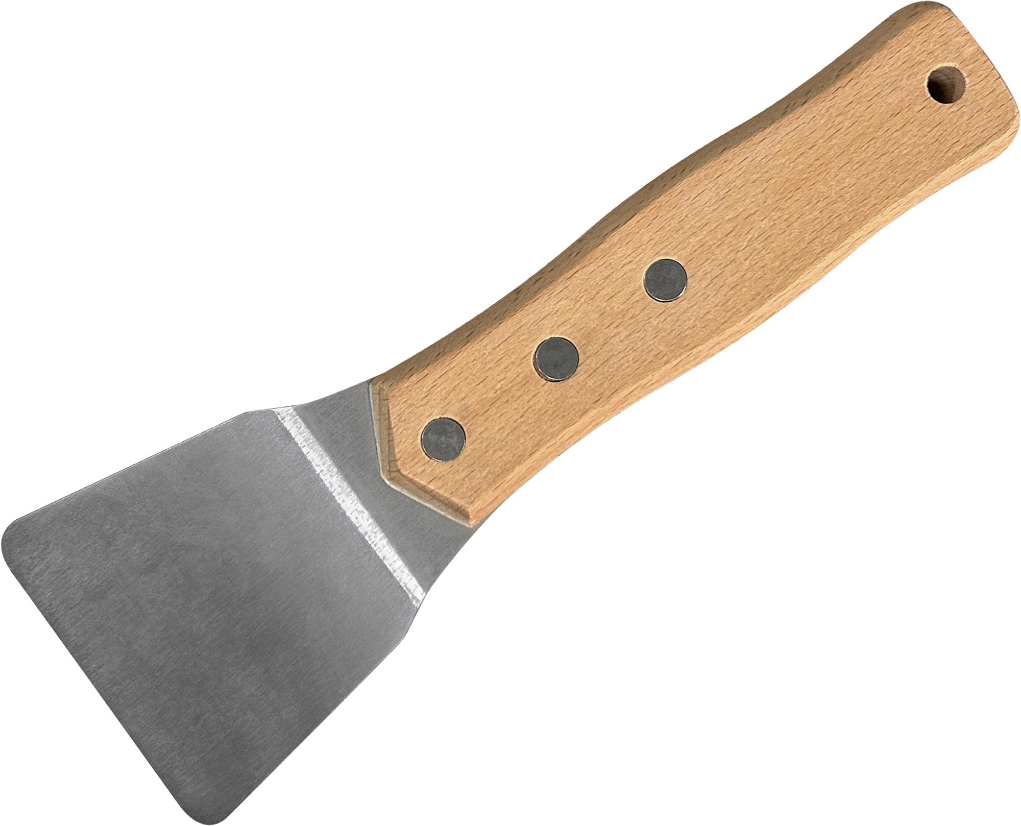 Изображение товара Шпатель монтажный Vertextools 70мм для натяжных потолков сталь дерево