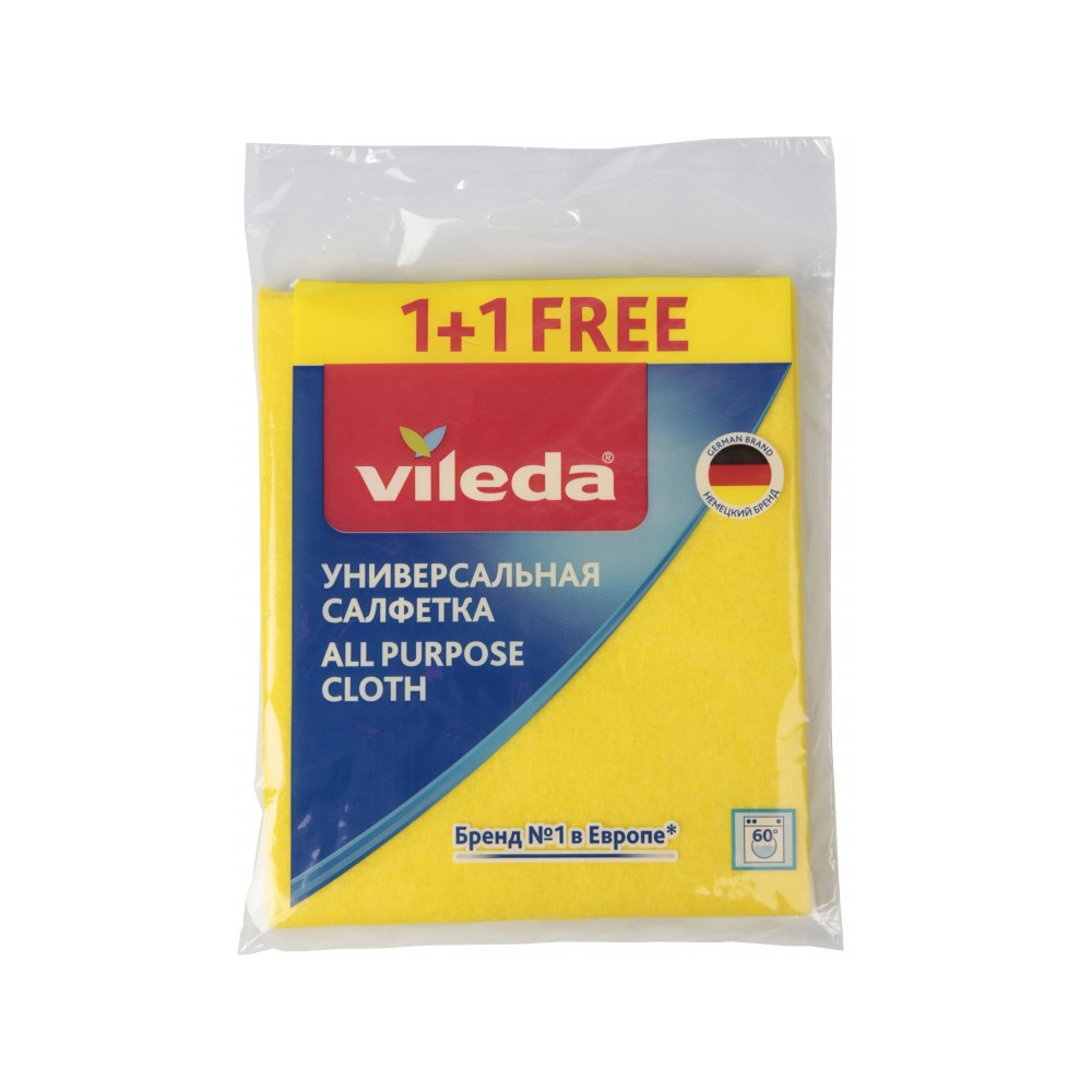 Изображение товара Салфетки для уборки Vileda 32x28 2 шт Изображение товара Салфетки для уборки Vileda 32x28 2 шт