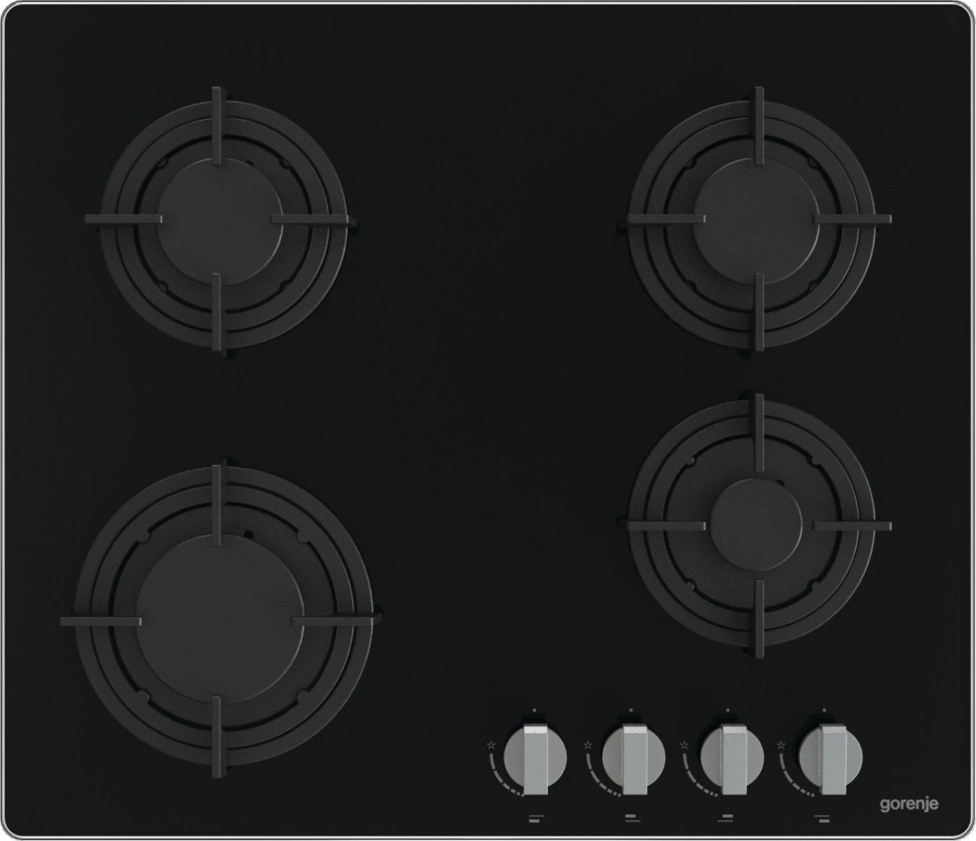 Изображение товара Газовая варочная панель Gorenje GT64B 58 см 4 конфорки цвет черный