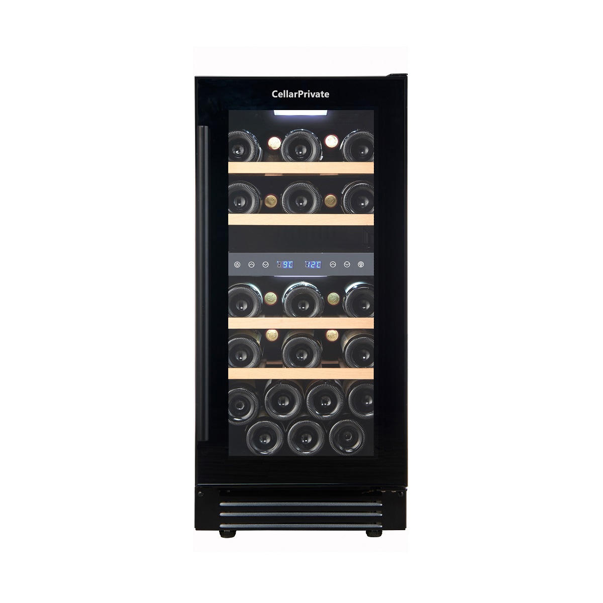 Изображение товара Встраиваемый винный шкаф Cellar Private CP027-2TB 27 бутылок черный