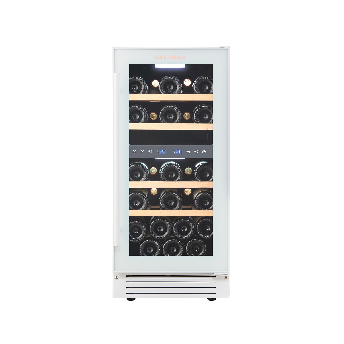 Изображение товара Винный шкаф Cellar Private CP027-2TW 27 бутылок встраиваемый белый глянец