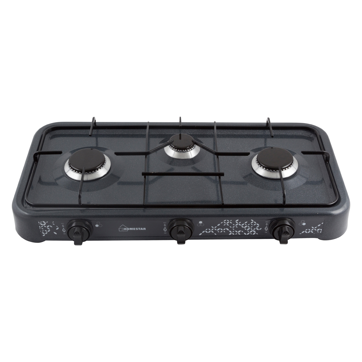 Изображение товара Газовая настольная плита Homestar 003700 с 3 конфорками для дома и дачи