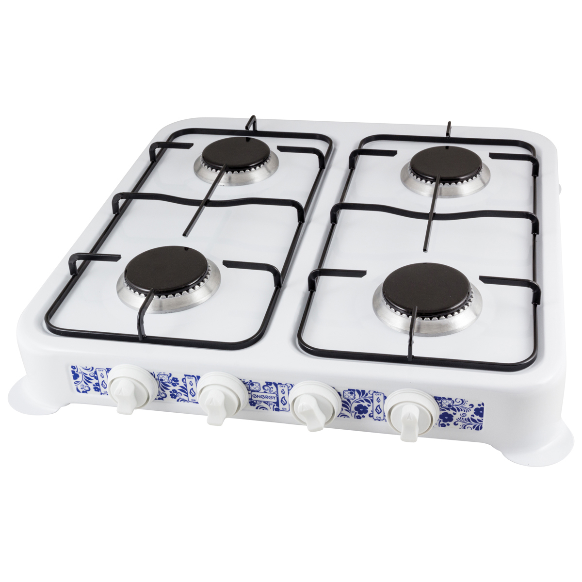 Изображение товара Газовая настольная плита Energy 144029 4 конфорки белый с газ-контролем