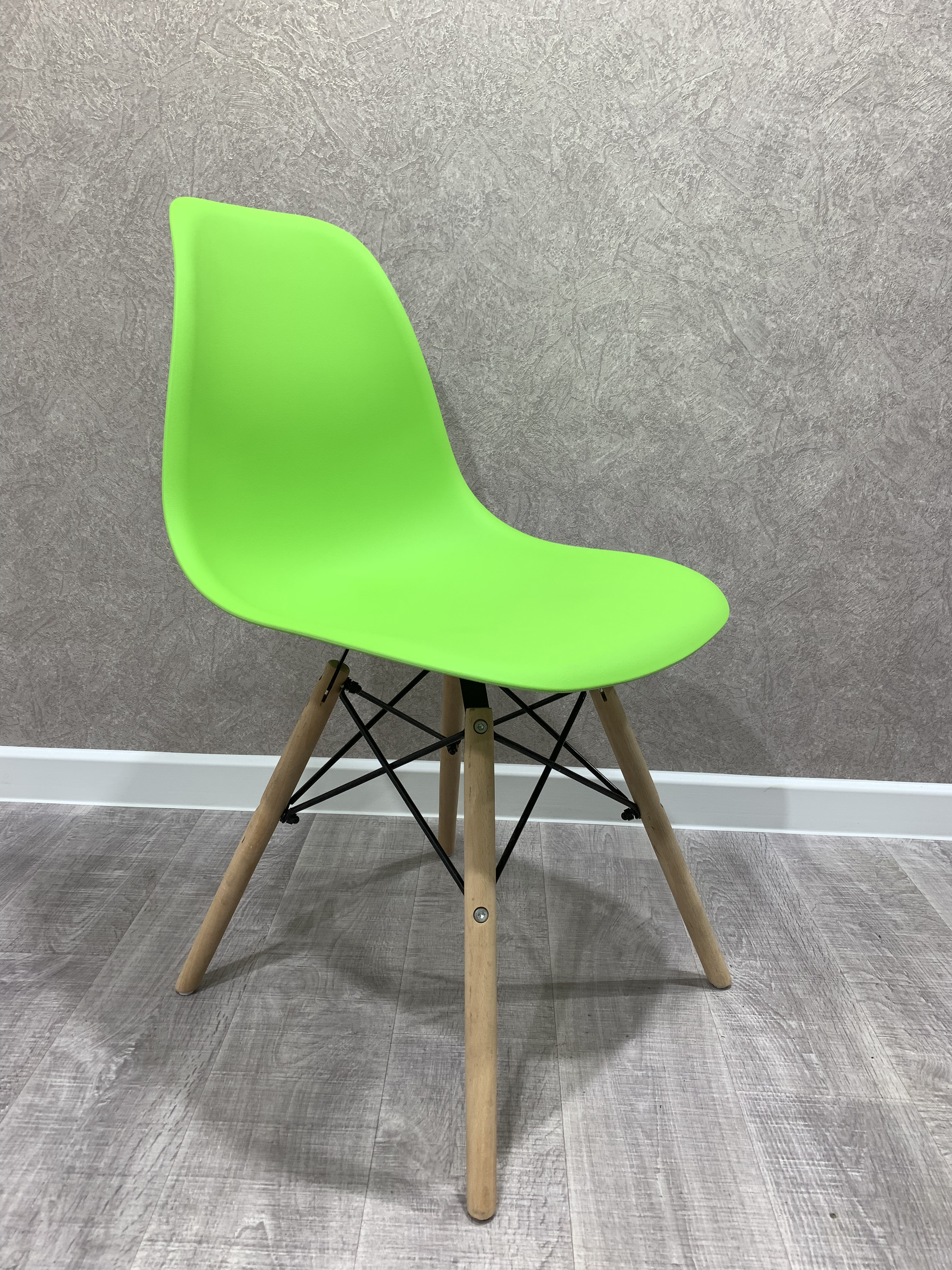 Изображение товара 3 шт садовых стульев Мекко 623-1 зеленый пластиковый комплет для улицы и дома