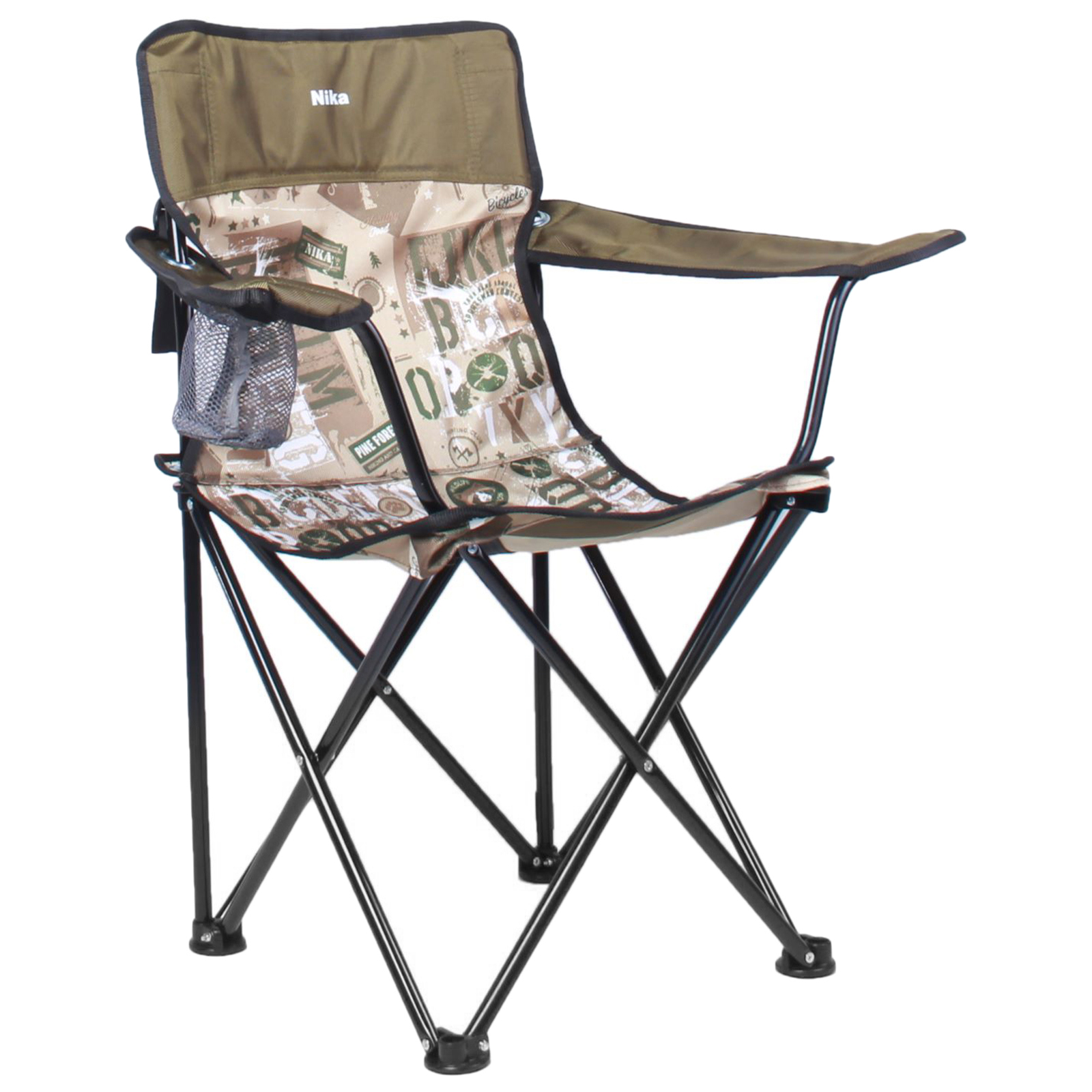 Изображение товара Складной садовый стул Nika Премиум 5 металлический разноцветный для кемпинга