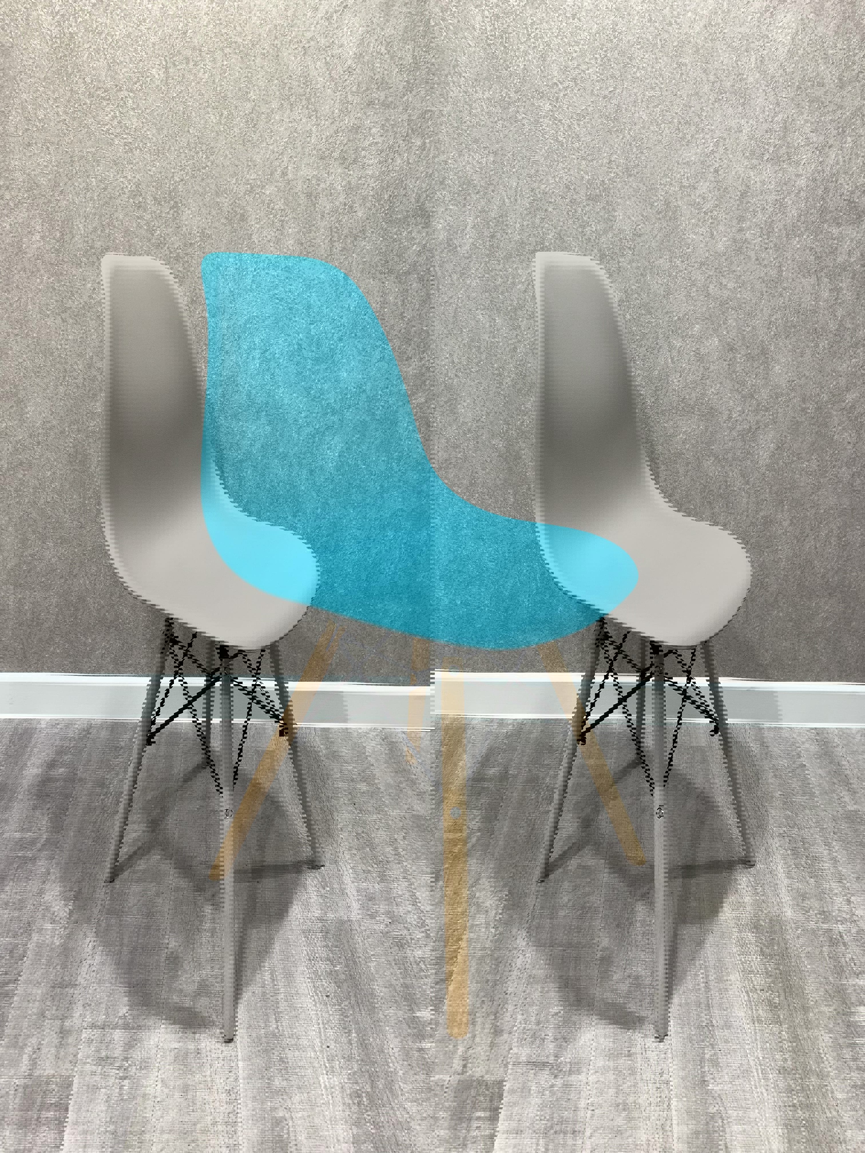 Изображение товара Стул садовый Мекко 623-1-бирюзовый/4шт 38 см х 46 см х 82 см пластик бирюзовый 4 шт