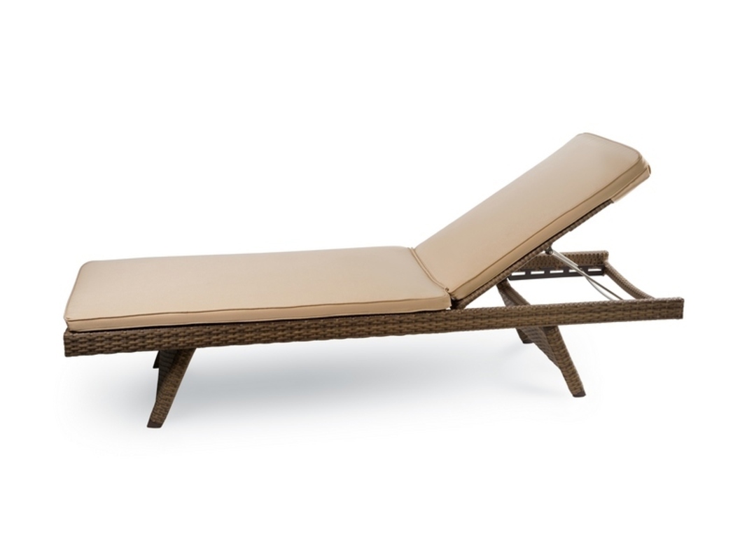 Изображение товара Шезлонг Joygarden summer-1 искусственный ротанг 71.5x30x191 см