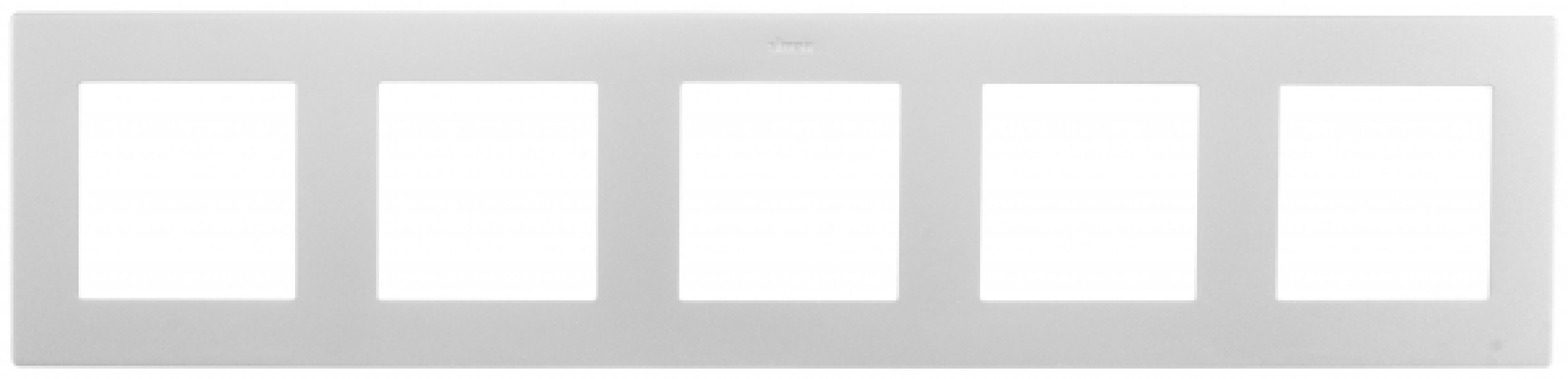 Изображение товара SIMON 24 рамка 5 постов алюминий 2400650-033 Испания