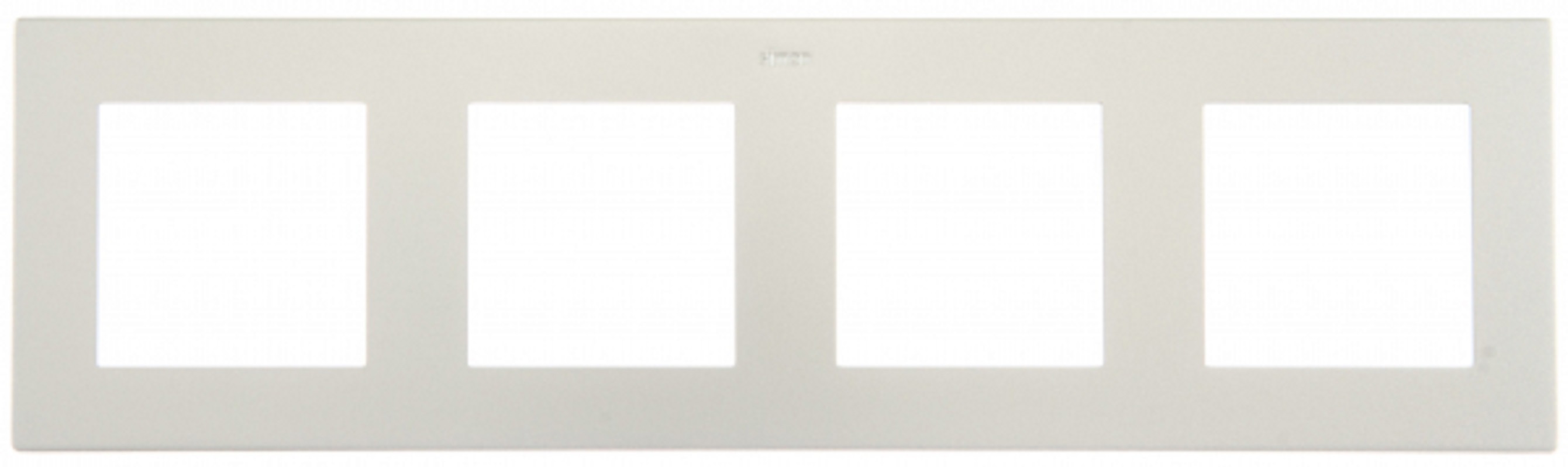 Изображение товара SIMON рамка 24 алюминий 4 поста для розеток и выключателей