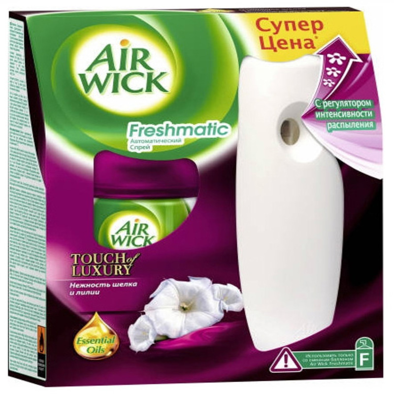Изображение товара Освежитель воздуха Air Wick Complete блок Нежность шёлка и лилии 250мл Изображение товара Освежитель воздуха Air Wick Complete блок Нежность шёлка и лилии 250мл