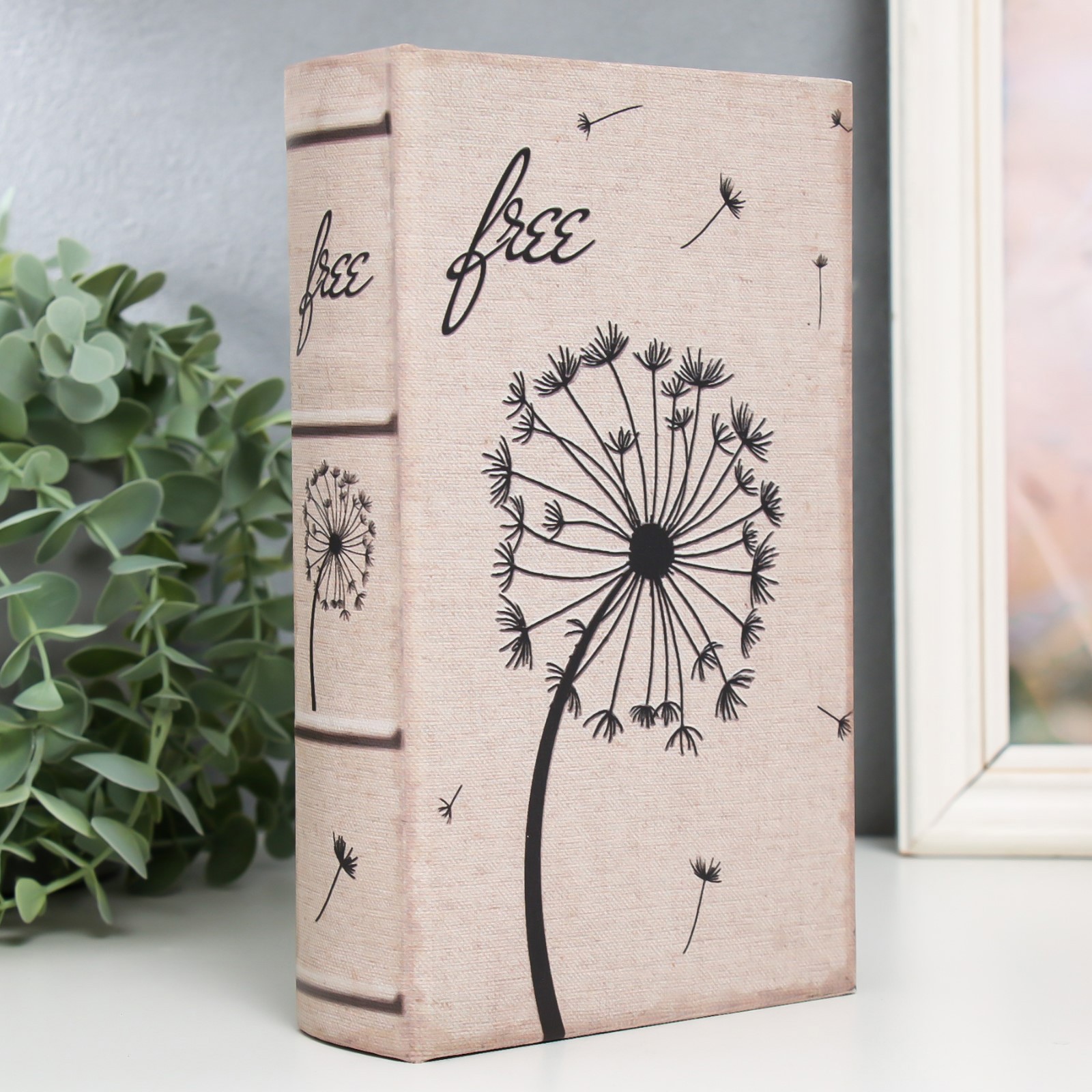 Изображение товара Шкатулка сейф-книга SIMALAND Одуванчик 21x13x5 см для хранения ценностей