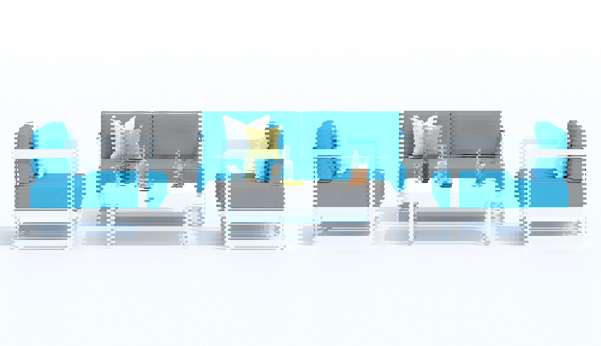 Изображение товара Садовая мебель для отдыха Silena blue от Ideal Patio