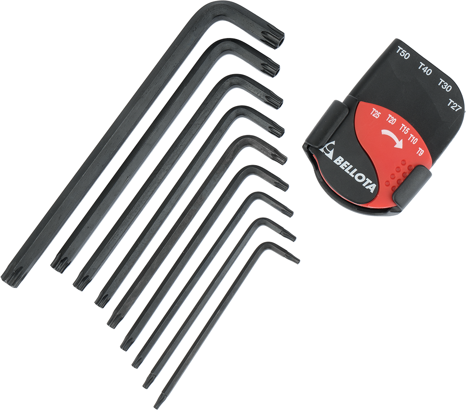 Изображение товара Набор ключей Torx Bellota 6459-9TIP, 9 предметов, Россия, профессиональный инструмент