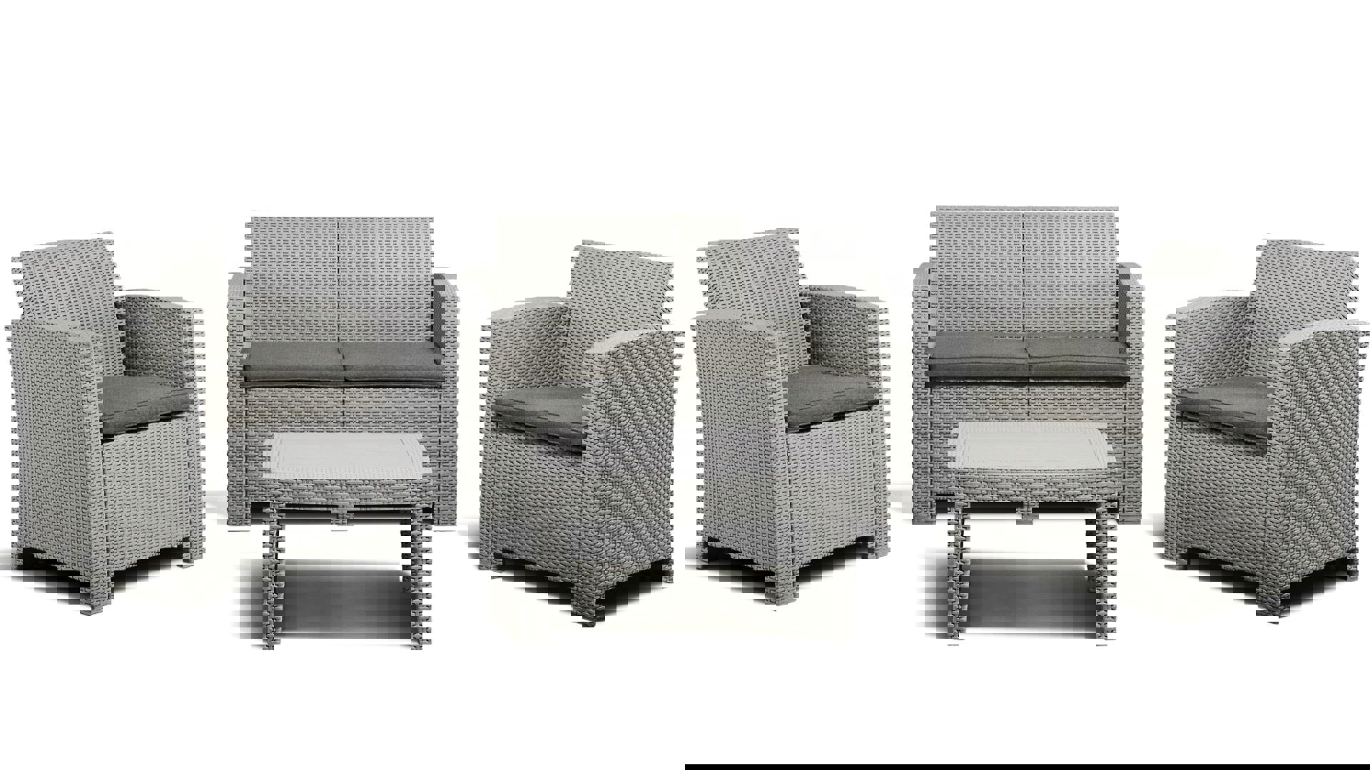 Изображение товара Садовая мебель для отдыха Idea LF LIFE beige комплект из пластика и ПВХ