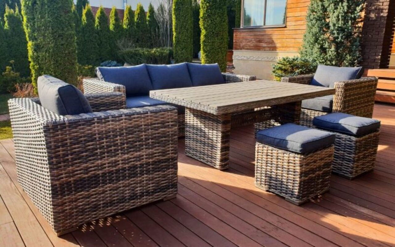 Изображение товара Комплект садовой мебели bf-san-marino из искусственного ротанга 6 мест