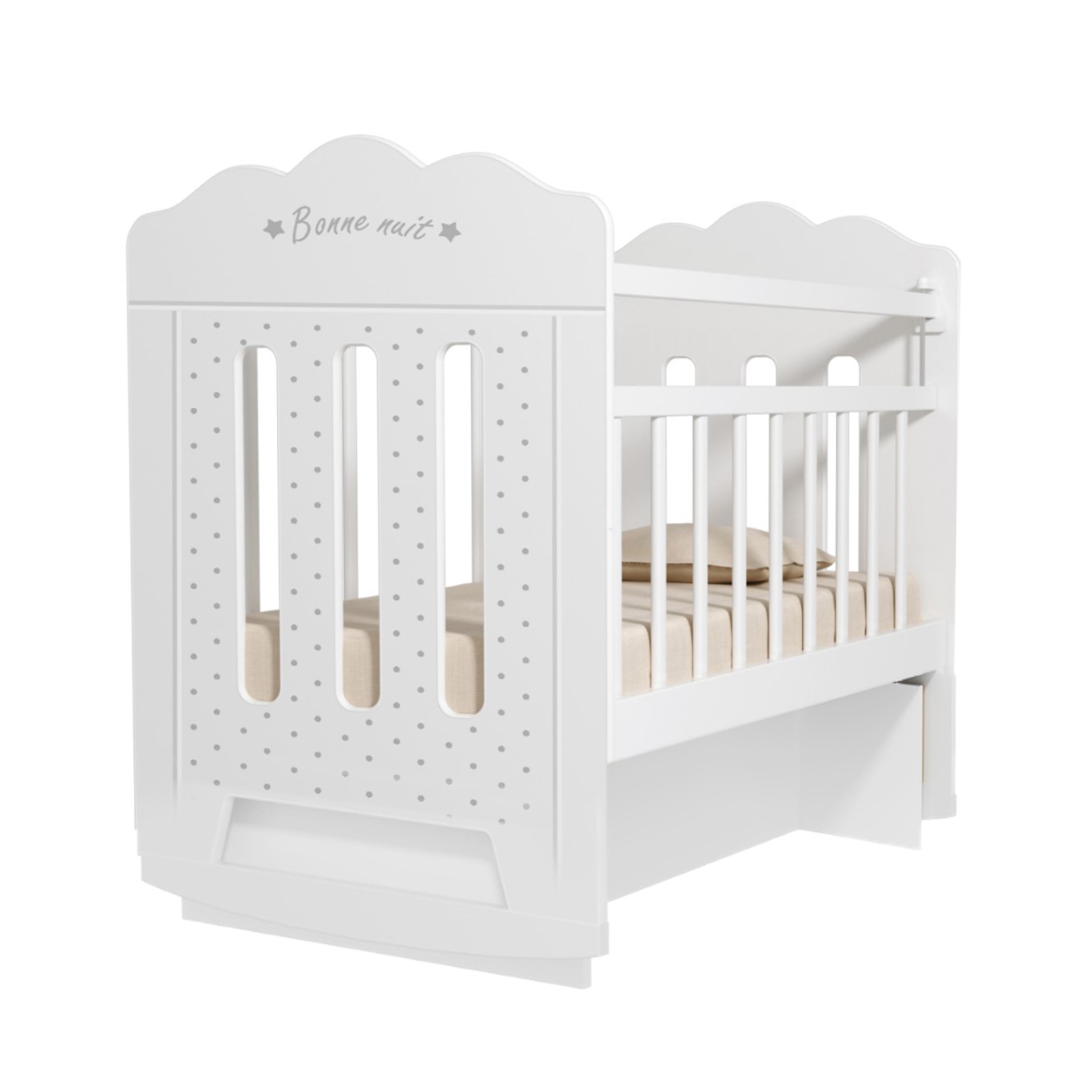 Изображение товара Кровать ВДК 4790565 60x120 см ЛДСП цвет белый