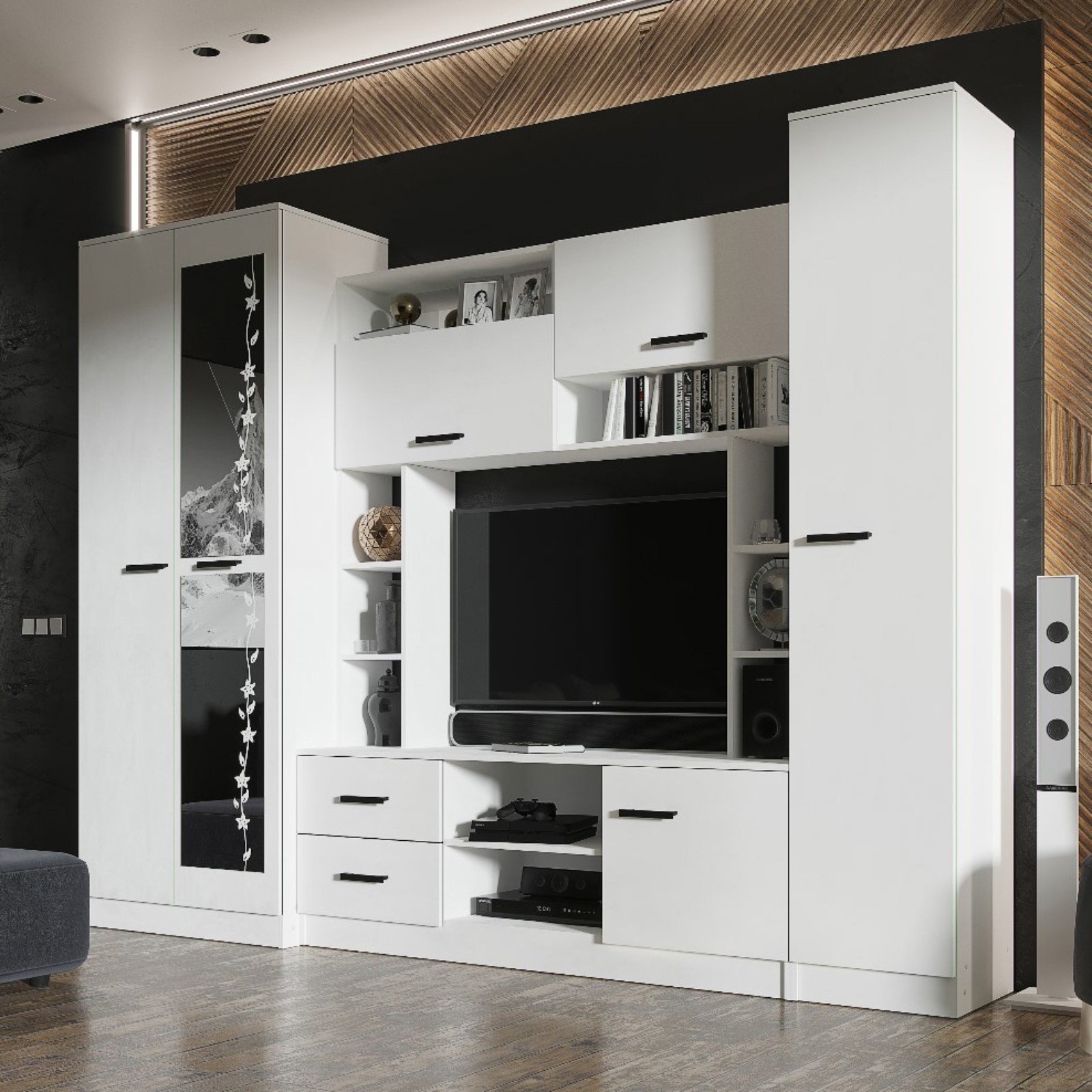 Изображение товара Тумба под телевизор Клик мебель МАРТА-11 90x50 см венге для гостиной