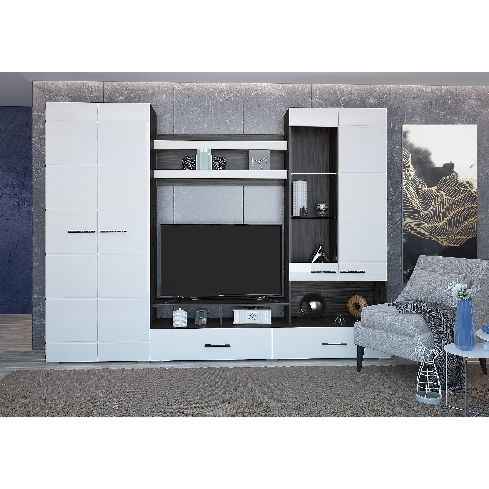 Изображение товара Тумба под телевизор Клик мебель 5429122 280x200x46.6 см ЛДСП цвет венге