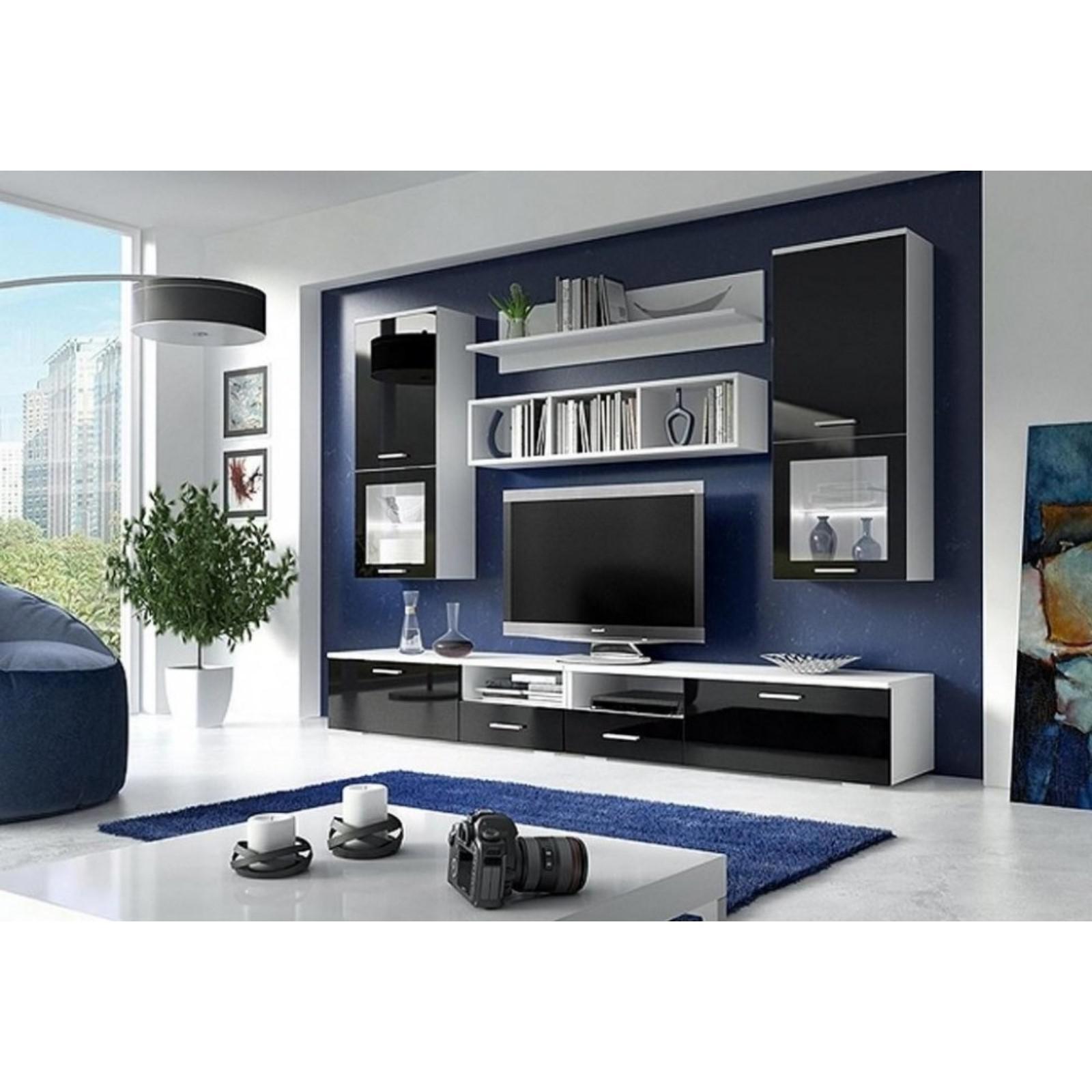 Изображение товара Тумба под телевизор Клик мебель 5297996 280x220x45 см ЛДСП цвет белый