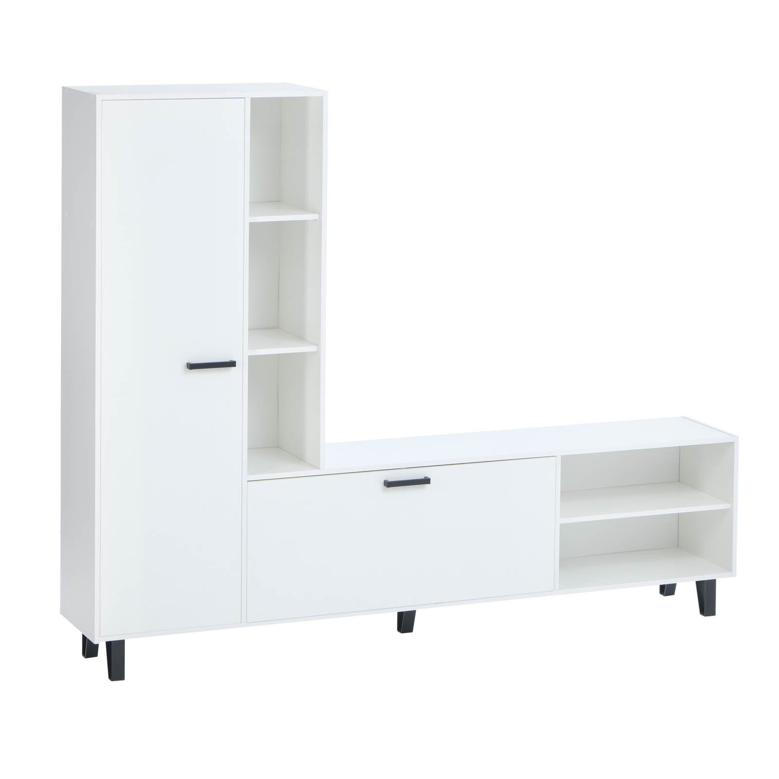 Изображение товара Тумба под телевизор Клик Мебель Анриал 210x170x35 см белая