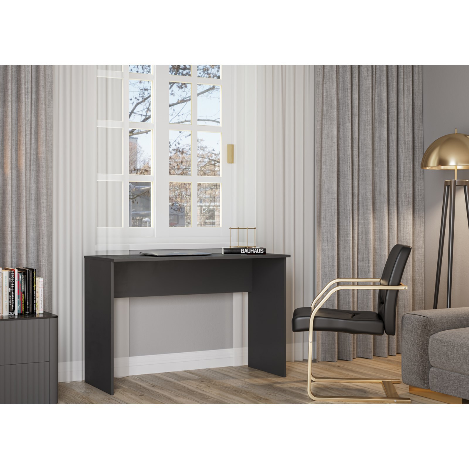 Изображение товара Стол Дсв мебель МС-1 120x79x50 см ЛДСП цвет графит