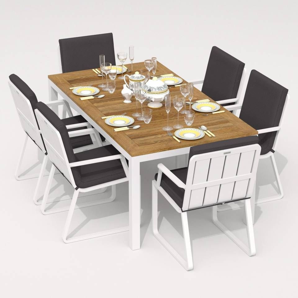 Изображение товара Садовая мебель Ideal patio Tella Alba 180 grey алюминий бежевый