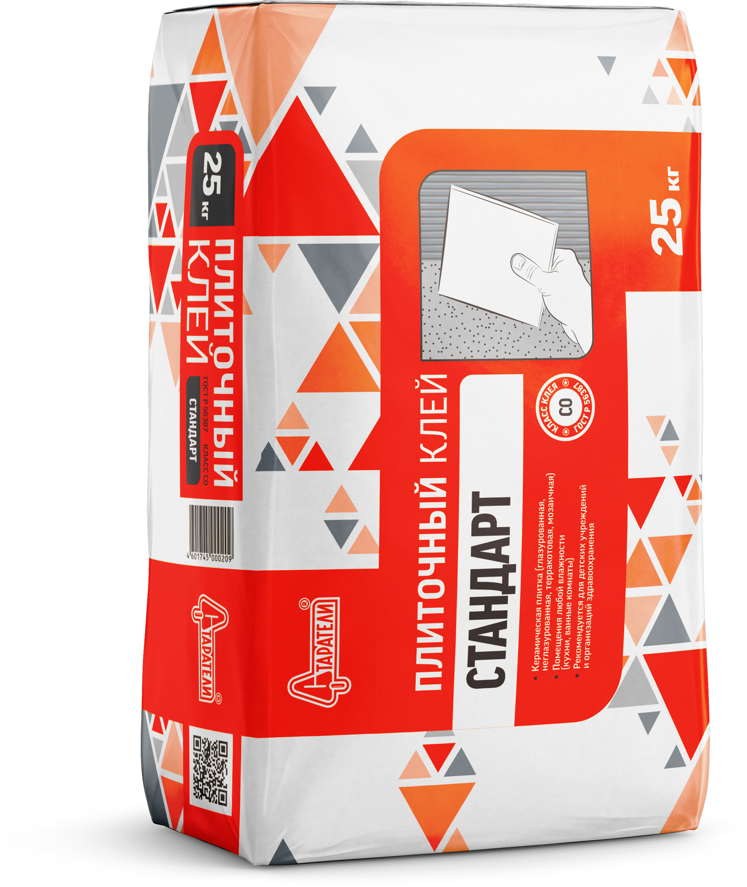 Изображение товара Клей для плитки Старатели Стандарт, 25 кг