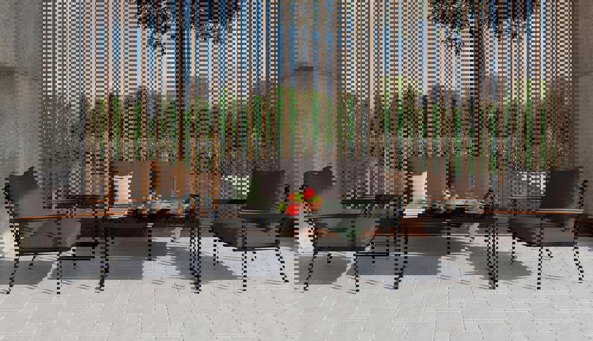 Изображение товара Садовая мебель Ideal Patio Festa anthracite для отдыха на террасе