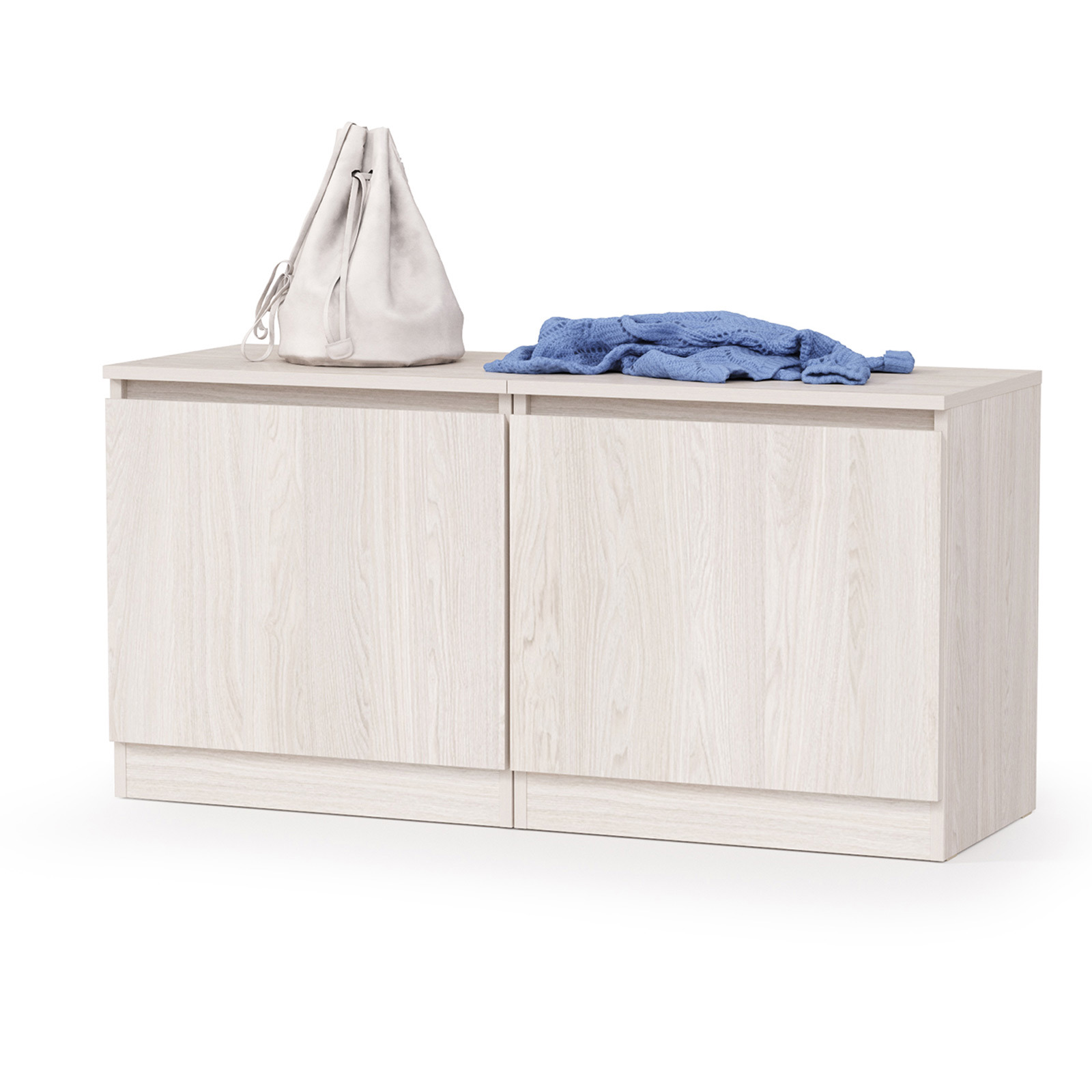 Изображение товара Обувница Моби 108x54x38 см ЛДСП цвет ясень анкор светлый