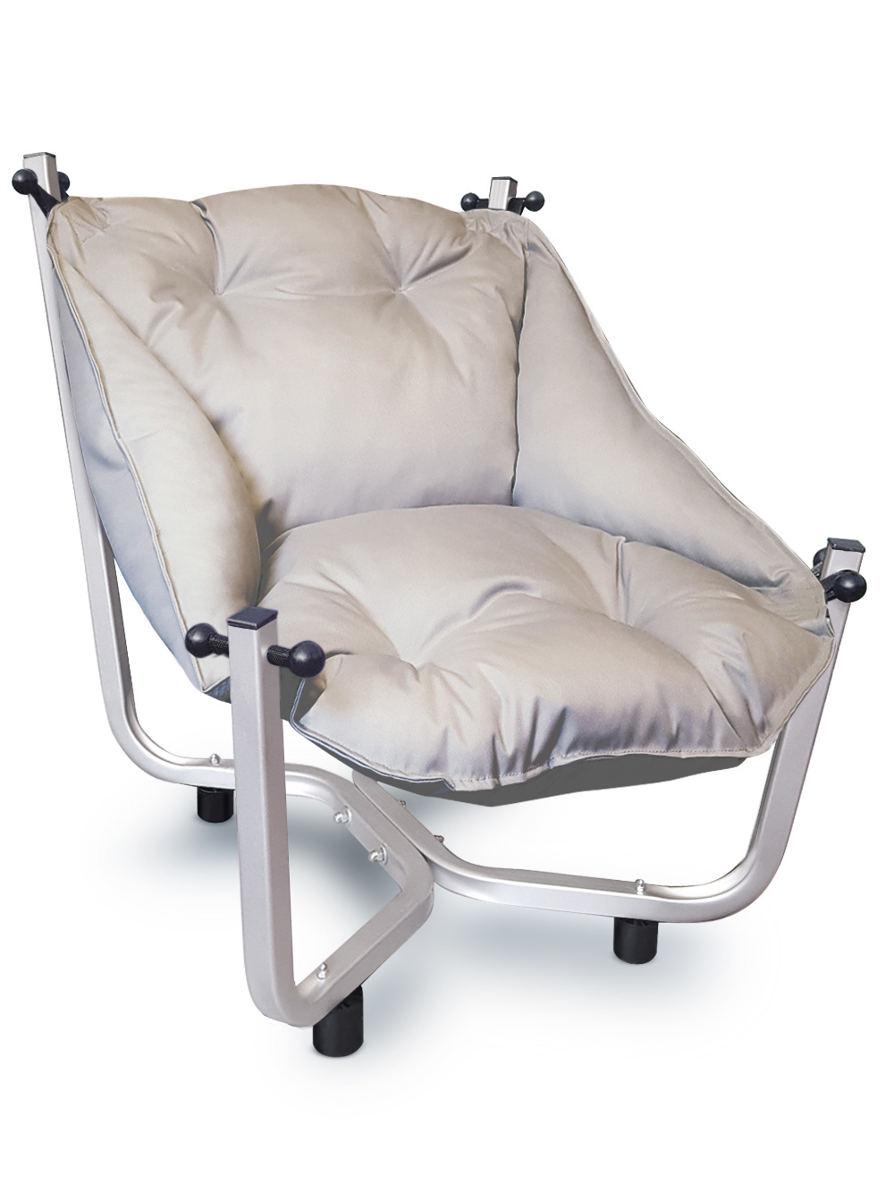 Изображение товара Кресло садовое Отдых KNZ светло-серый серебро комфортное прочное удобное