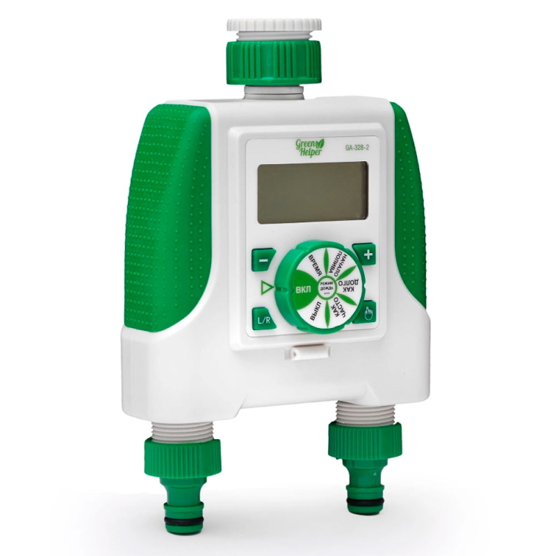 Изображение товара Таймер полива электронный двухканальный Green Helper GA-328-2