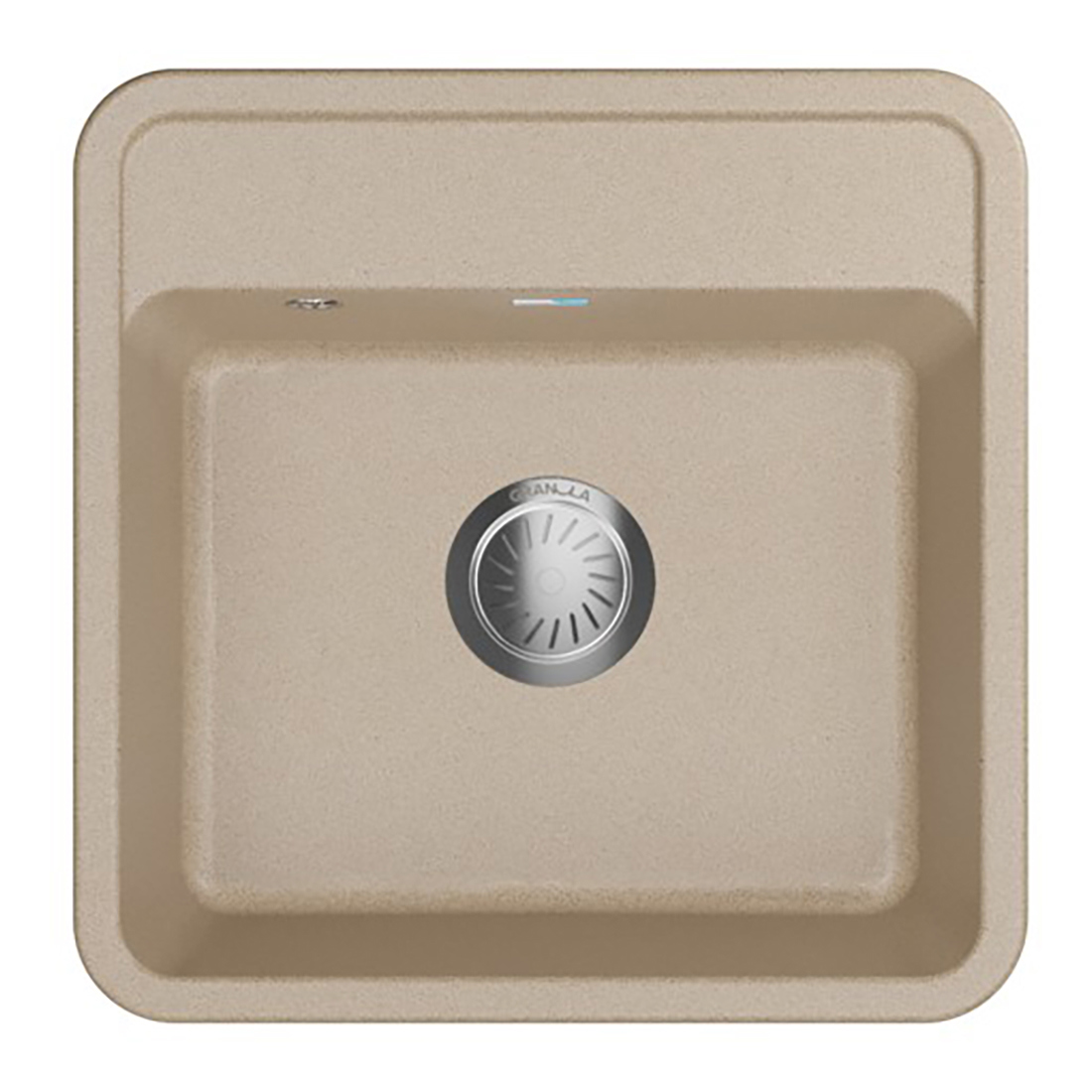 Изображение товара Накладная мойка Granula Standart 5001 50x50x21 см кварц цвет бежевый