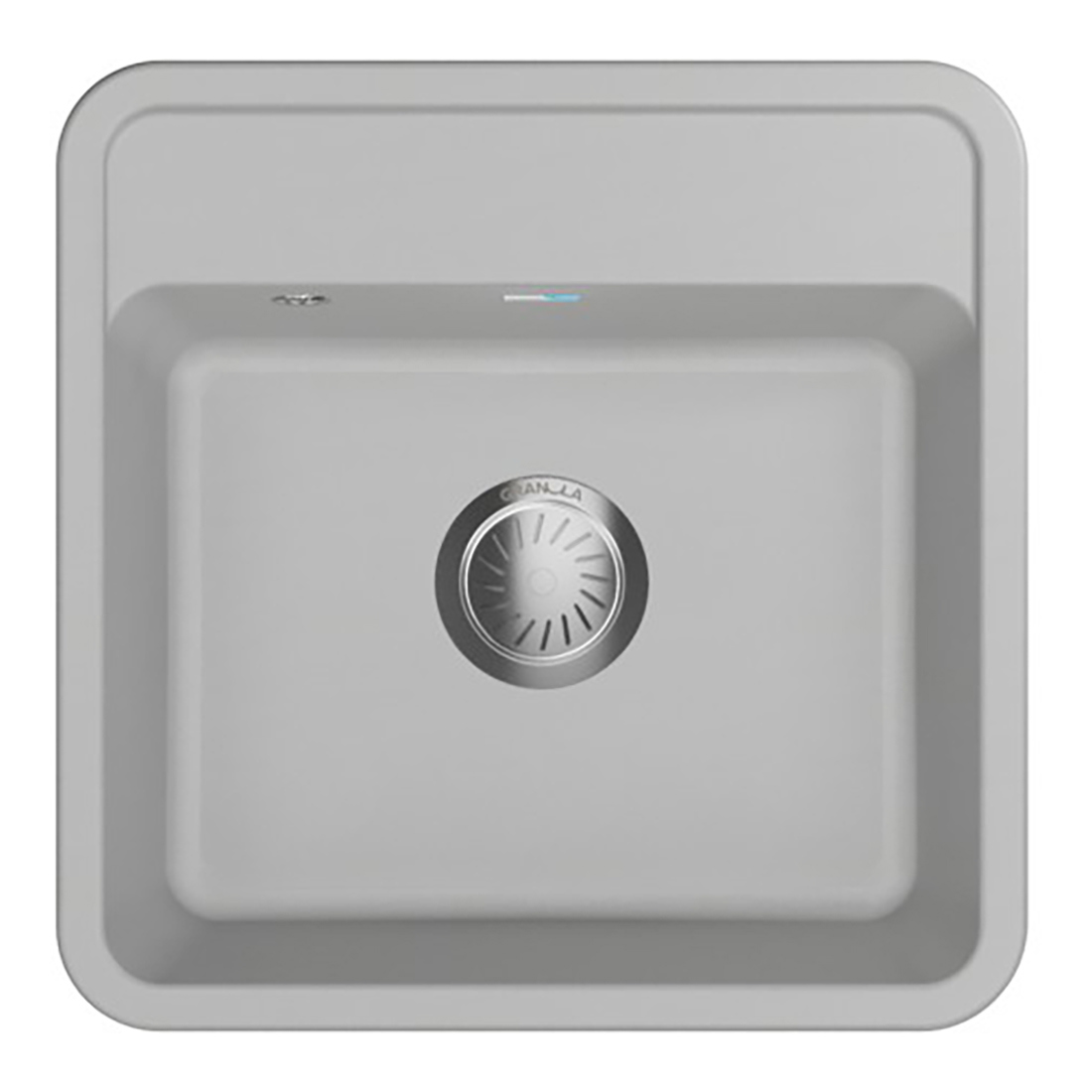 Изображение товара Накладная мойка Granula Standart 5001 50x50x21 см кварц цвет белый