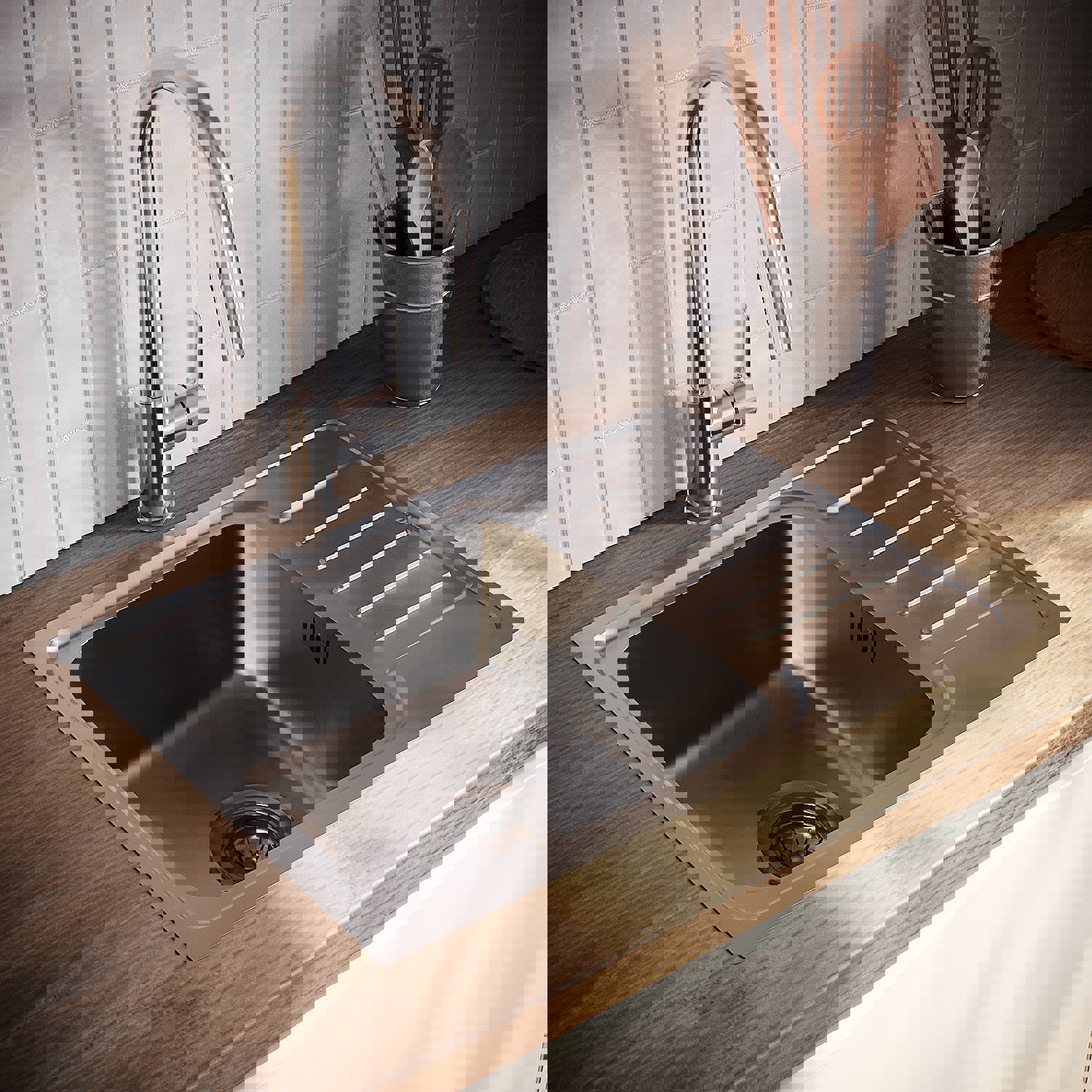 Изображение товара Врезная мойка для кухни Iddis SND60SDi77 нержавеющая сталь сатин 44x65 см