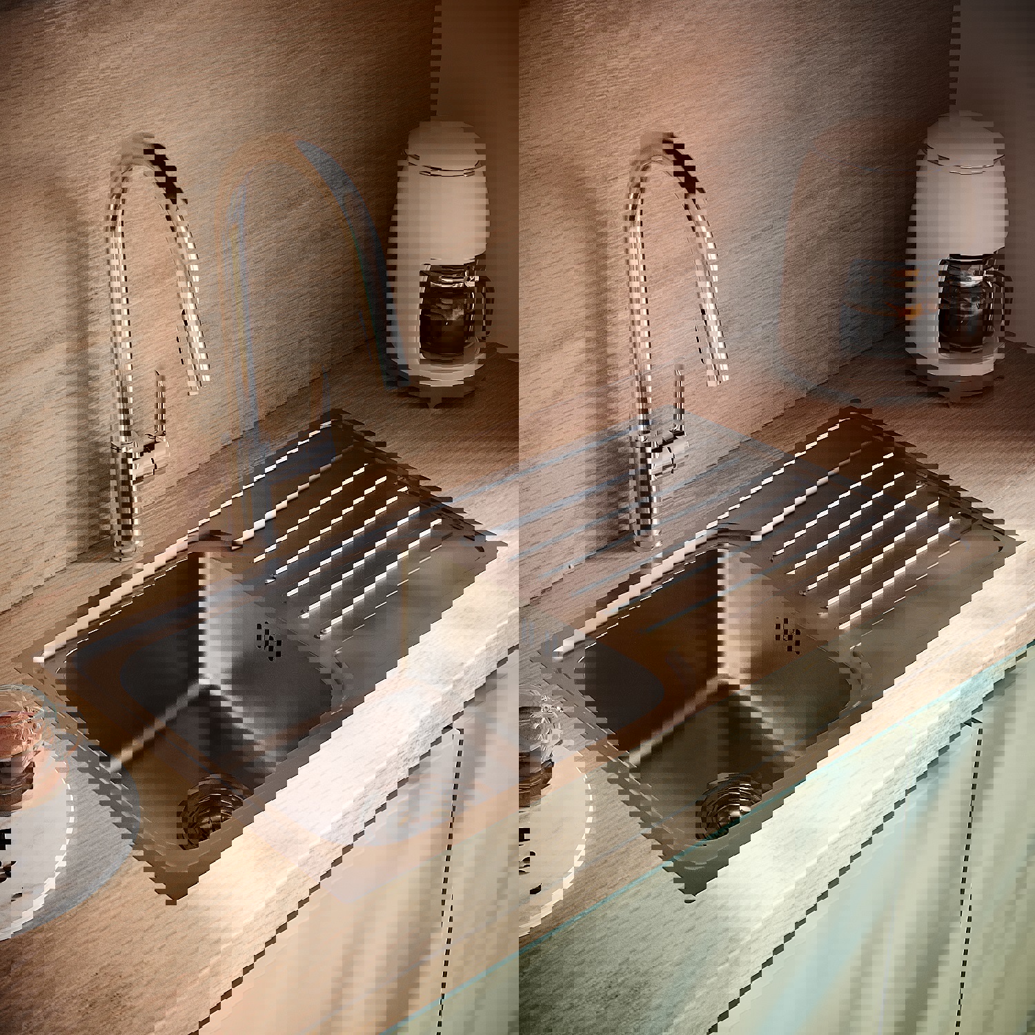 Изображение товара Врезная мойка Iddis SND78SDi77 44x78x18 см нержавеющая сталь цвет сатин