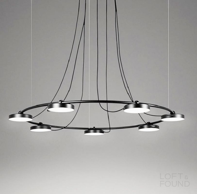 Изображение товара Светодиодная люстра IMPERIUMLOFT CARY 208725-26, черная, современный дизайн