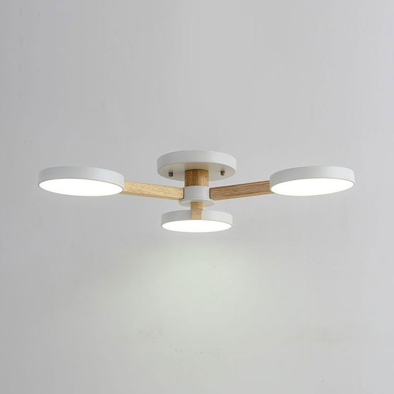 Изображение товара Люстра потолочная светодиодная IMPERIUMLOFT Turna 3 плафона металлический дизайн для натяжных потол