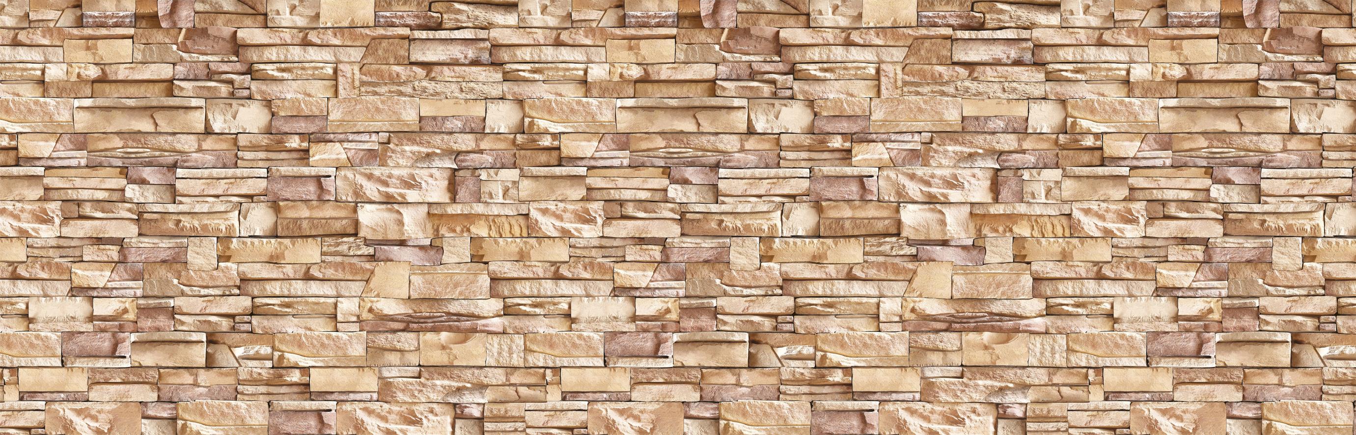 Изображение товара Декоративная кухонная панель ЮгPlastМаркет Камень соренто 300x60x0.15 см АБС-пластик цвет разноцветный