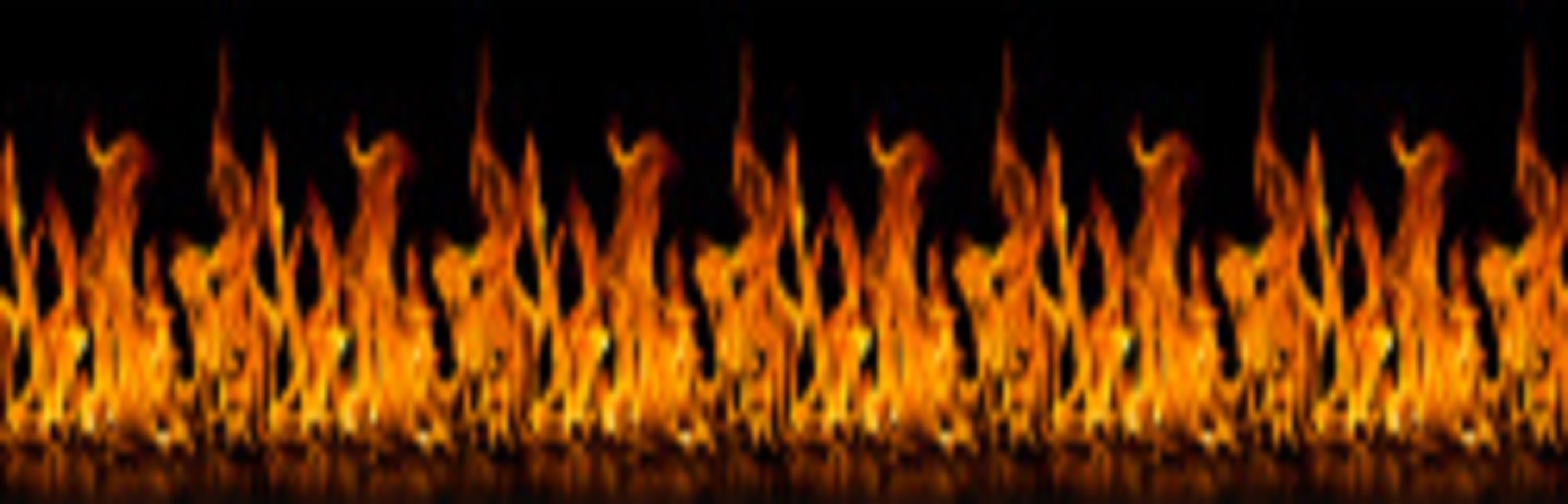 Изображение товара Декоративная кухонная панель ЮгPlastМаркет Огонь 300x60 см глянцевая влагостойкая