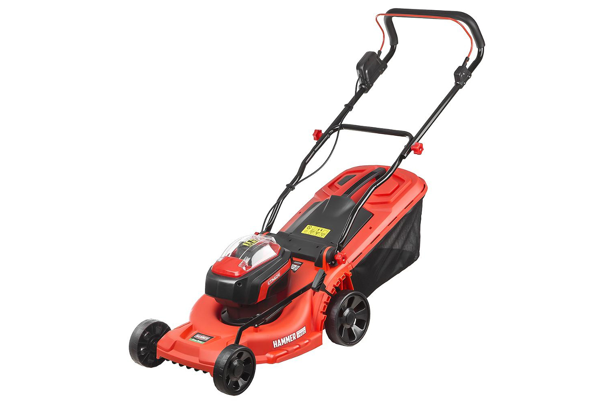 Изображение товара Газонокосилка аккумуляторная Hammer ETK40V, 40В 3300об/мин 37см
